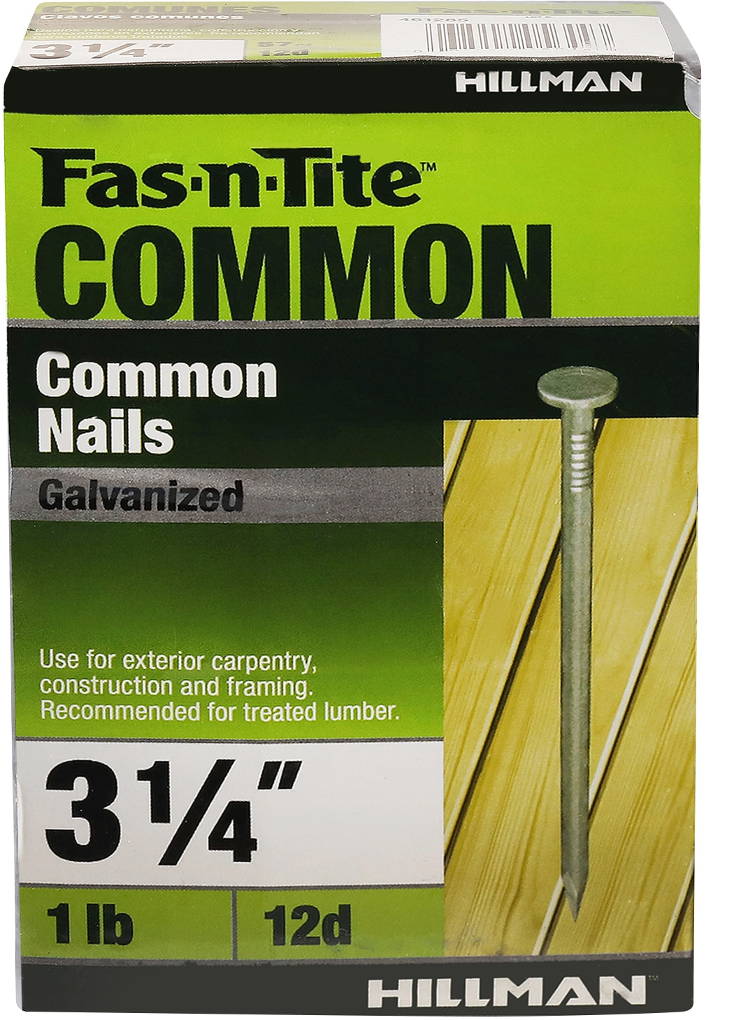 Fas-n-Tite 461285 3-1/4-in 9 -Gauge Hot-dipped galvanized Ring Shank Common Nails 57 -Per Box