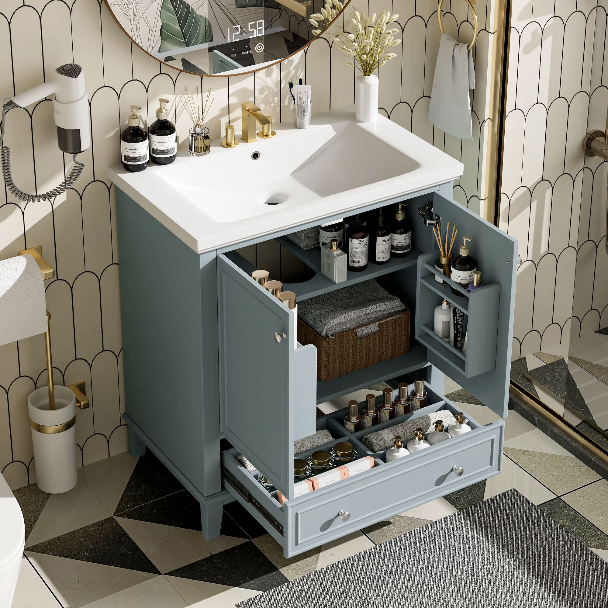 Vynxaria LEXY1189-DJYS-SZT004 Bath-Vanity-Combo - View #5