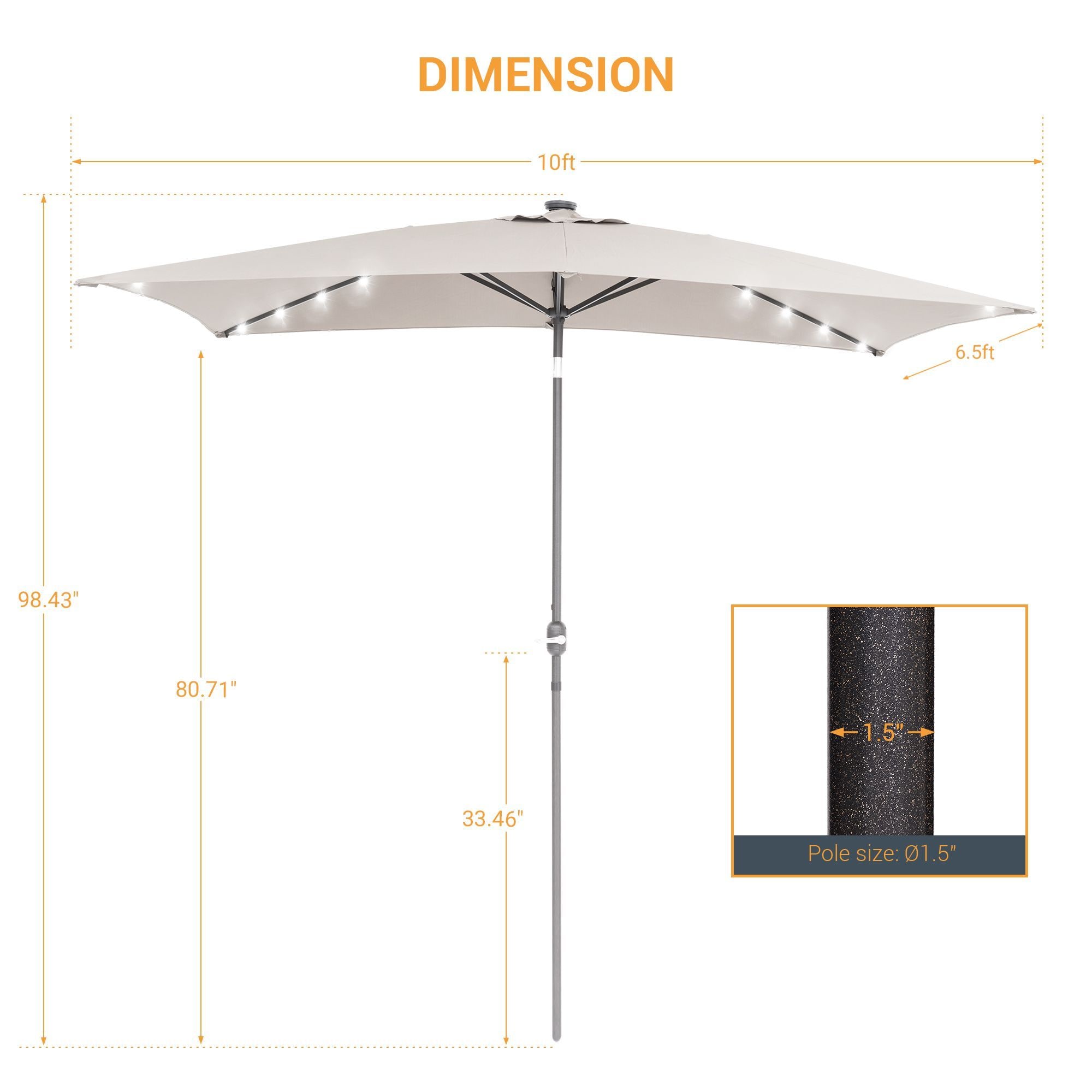 Sonkuki SD-127M-LED Umbrellas-2 - View #2