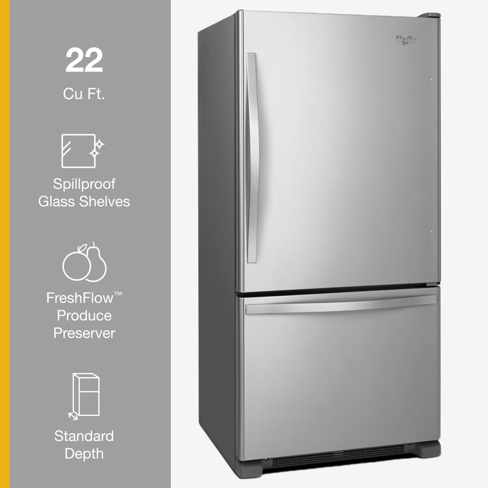 Whirlpool WRB322DMBM Bottom-Freezer-Refrigerators - View #4