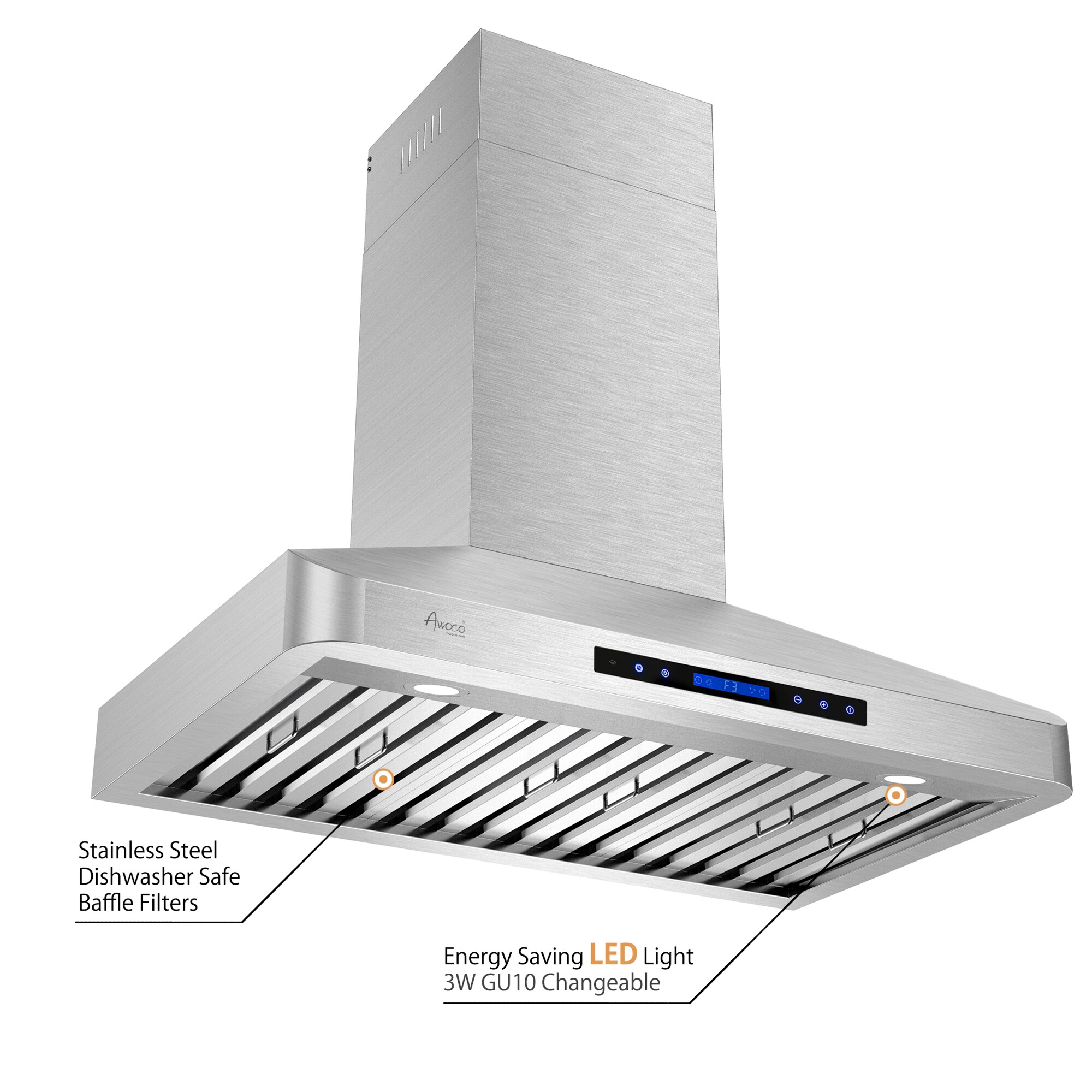 Awoco RH-WT-30 Wall-Mounted-Range-Hoods - View #7