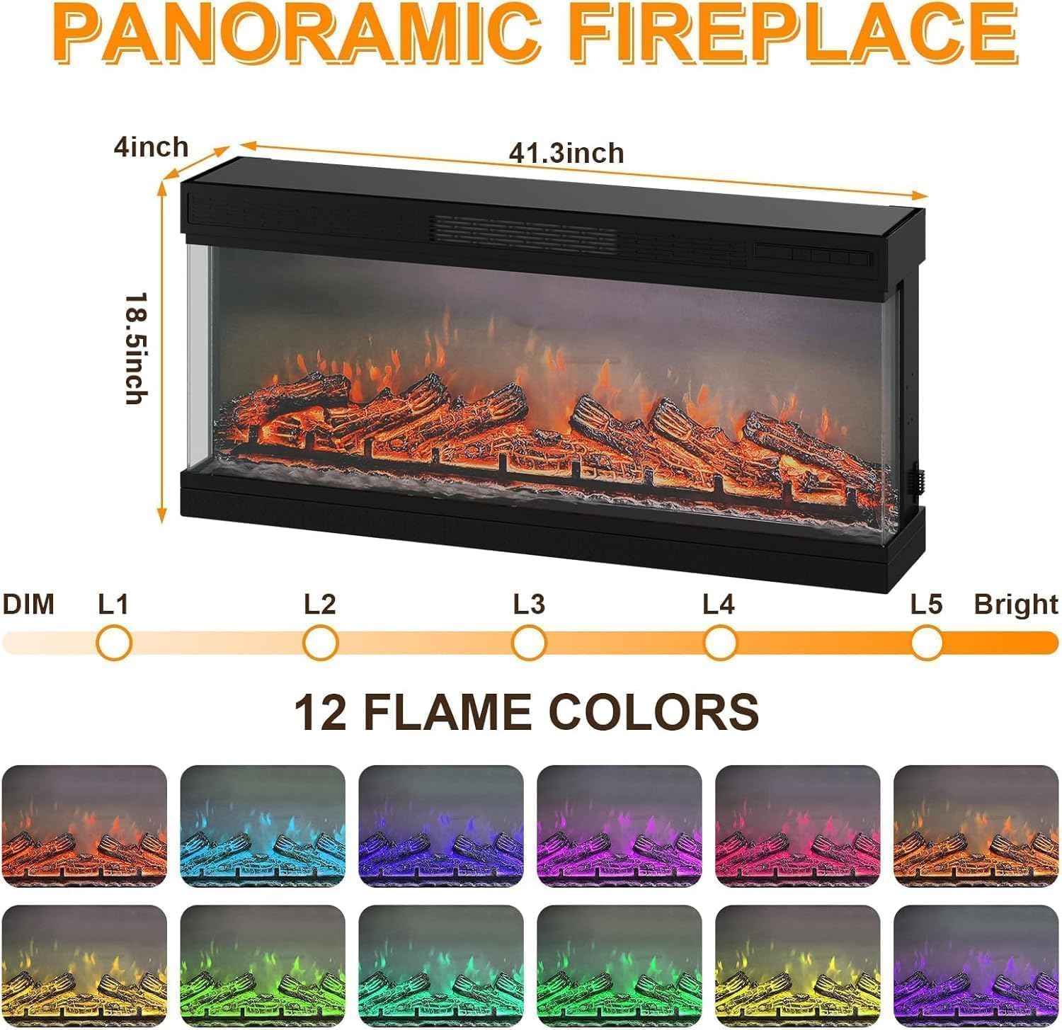 Garvee IWAN-PHK-34J5FXYJ Electric-Fireplaces - View #4