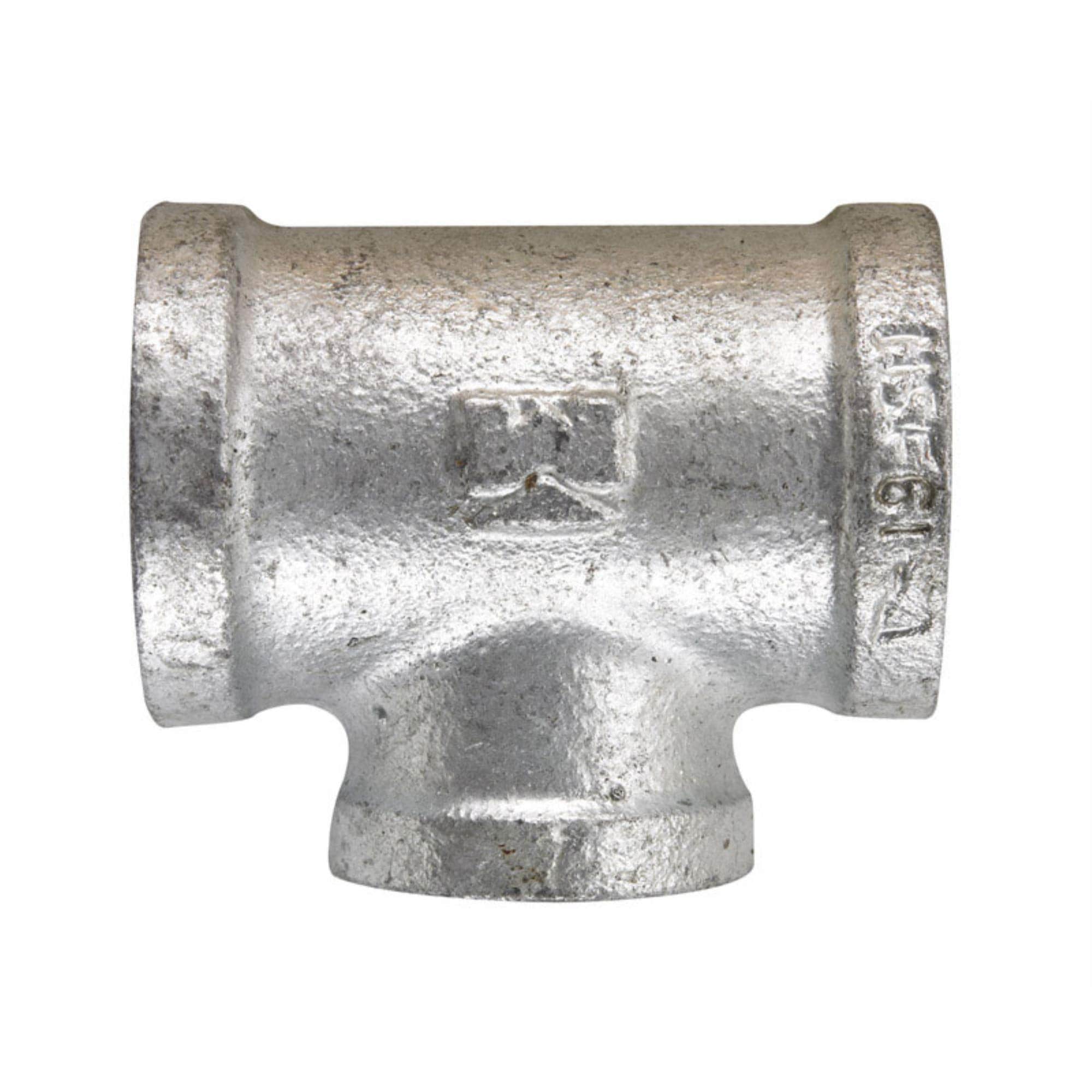 Mueller  B  K 3/4 in. x 1/2 in. x 1/2 in. Reducing Tee Malleable Galvanized Iron