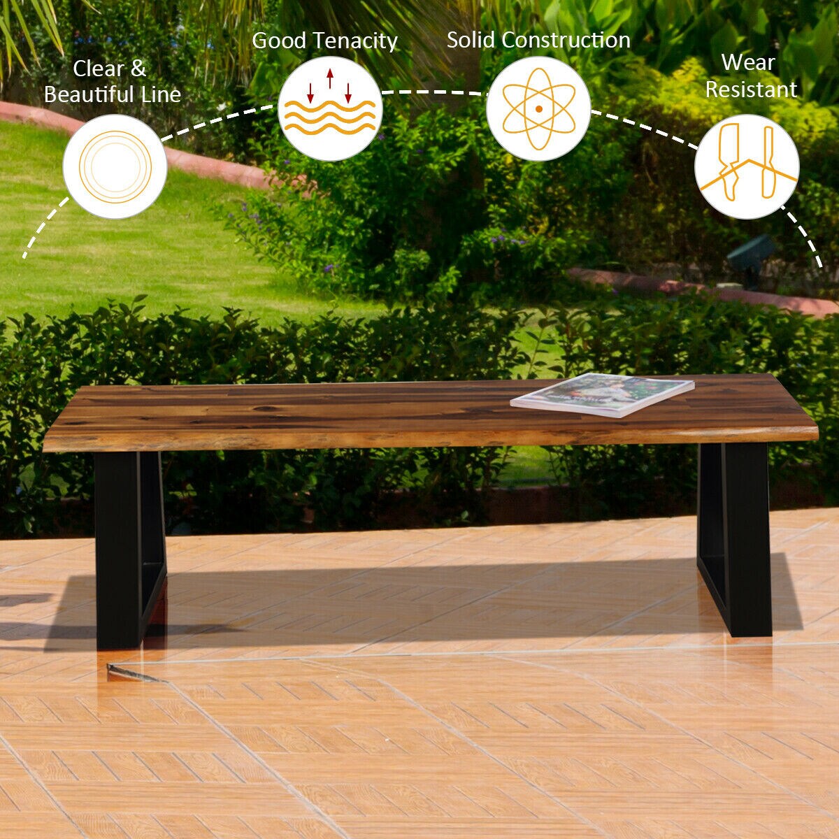 Costway GYM04324 Dining-Benches - View #5