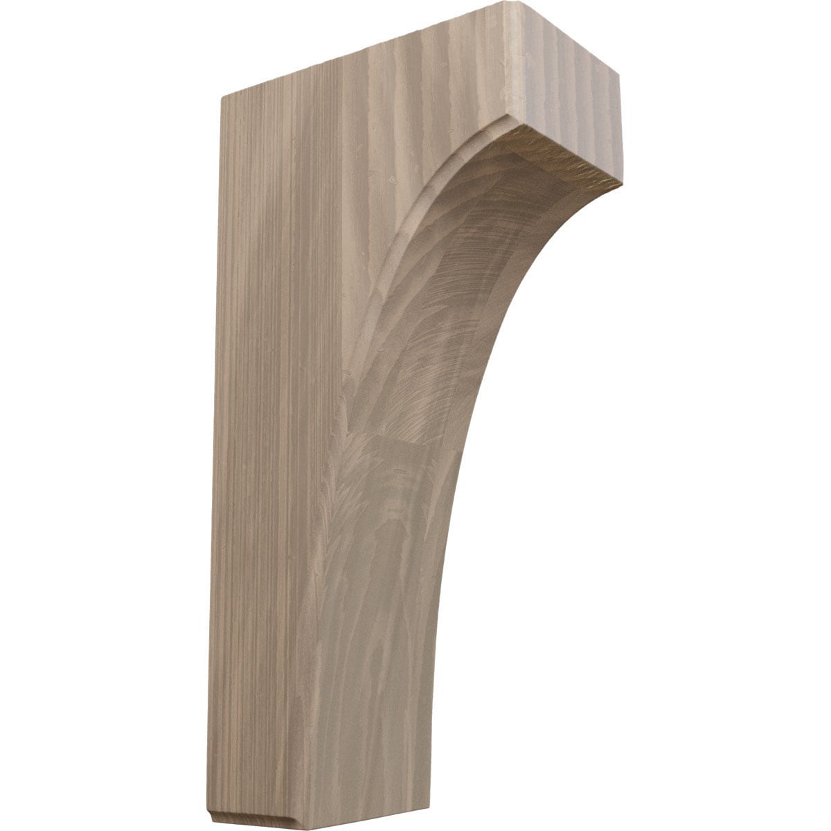 Ekena Millwork BKTW04X06X12CVWA Clarksville 3-1/2-in x 6-in x 12-in Walnut Wood Standard Bracket