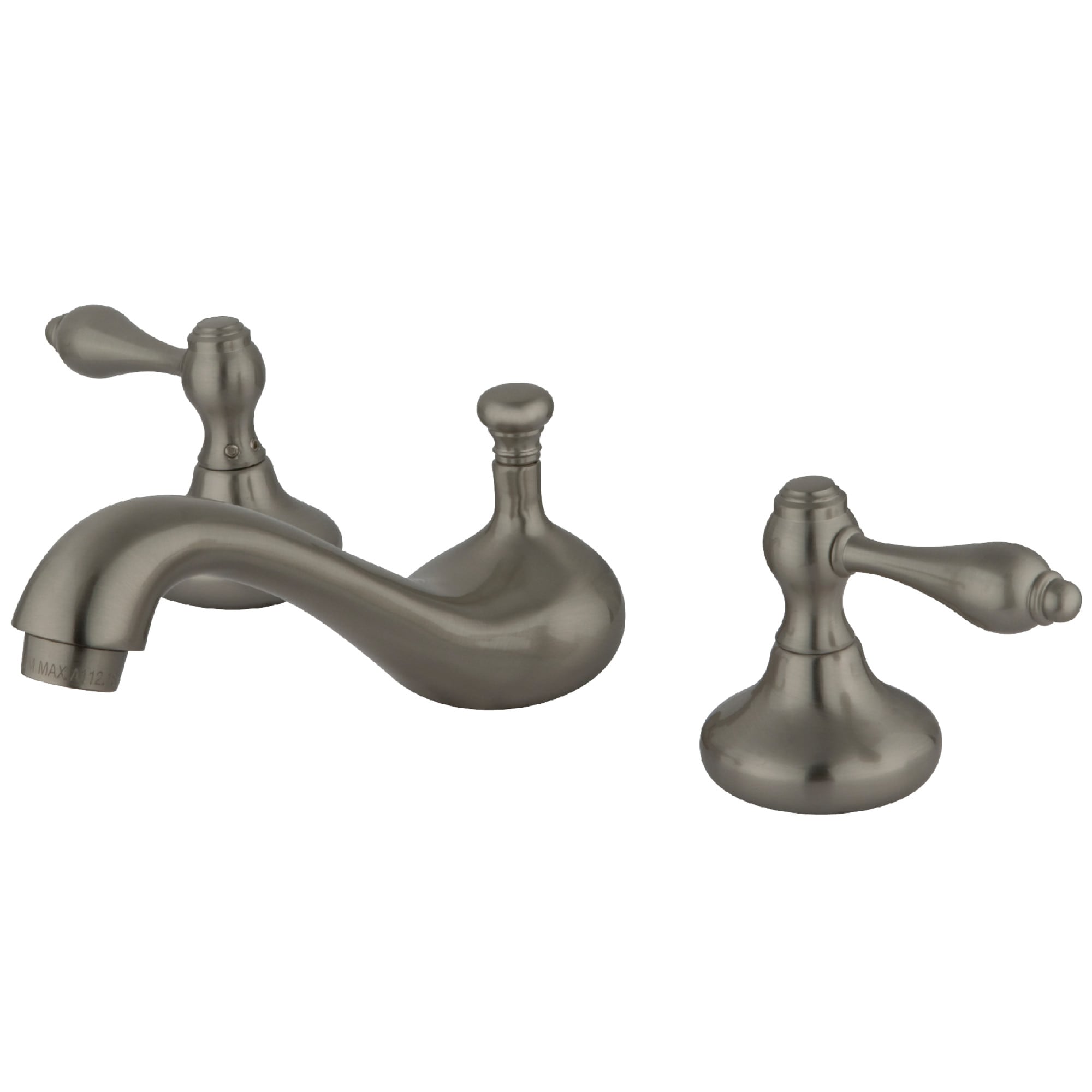 Elements of Design ES948AL Concord Satin nickel Widespread 2-handle Low-arc Residential Handle Bathroom Sink Faucet with Drain