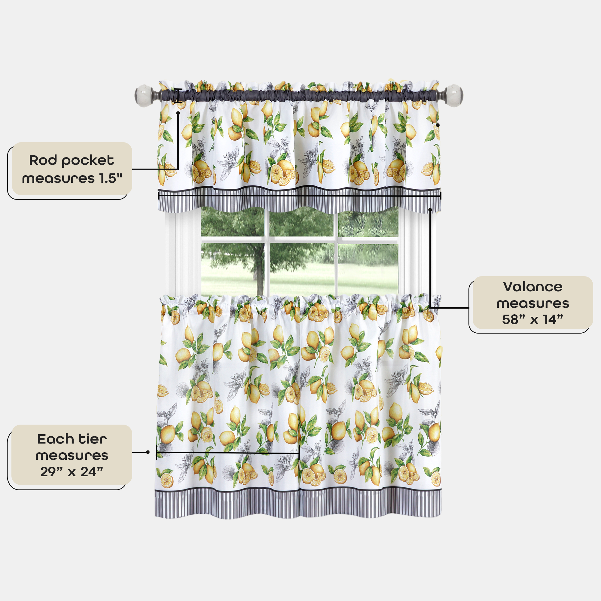 Achim LDTV24YL12 valances - View #6