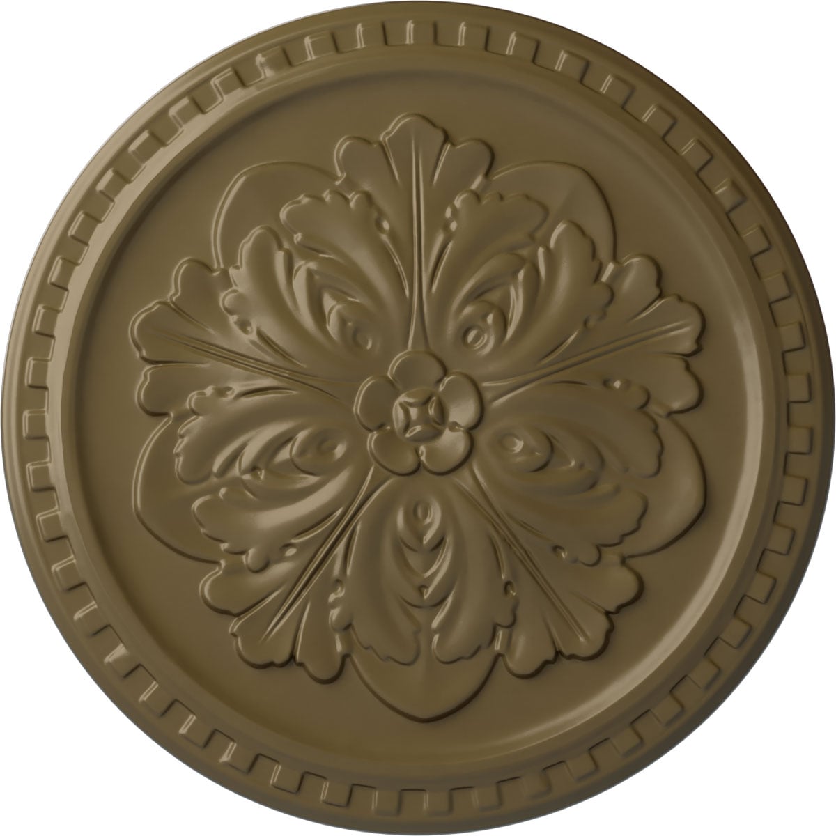 Ekena Millwork CM16ERMMF Emeryville 16.875-in W x 16.875-in L Painted Mississippi Mud Polyurethane Whole Ceiling Medallion