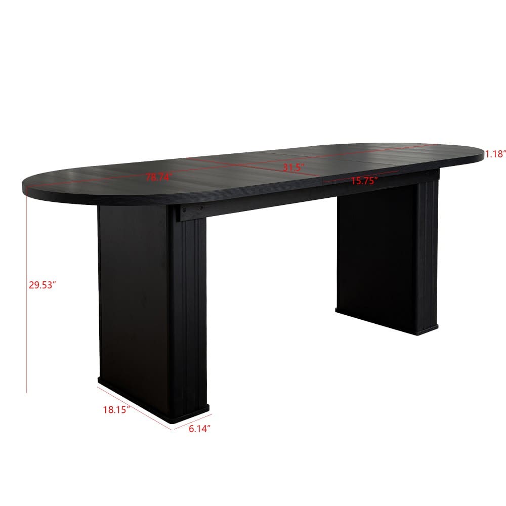 Coolbibila LARRY-TABLE-BLACK Dining-Tables - View #3