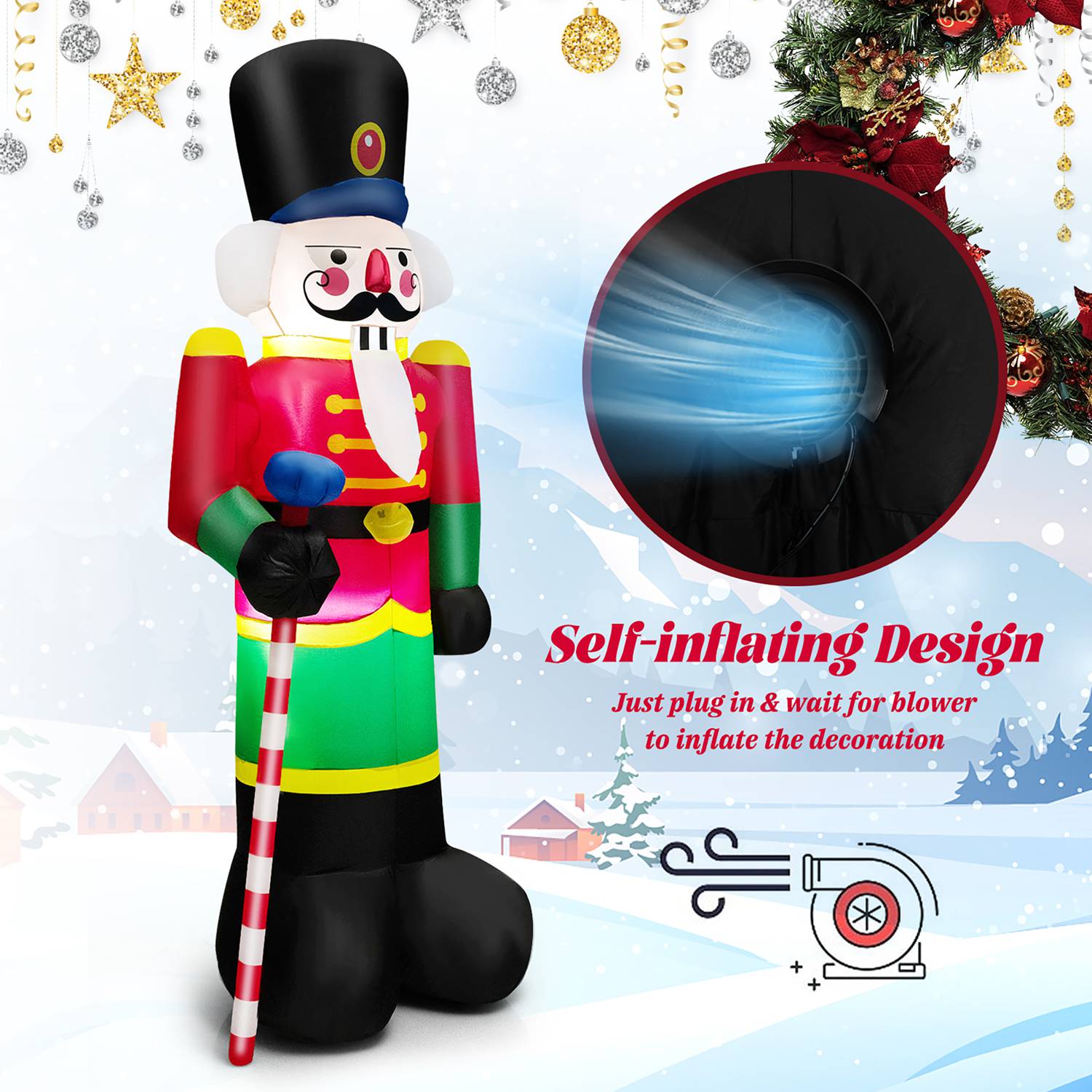 Costway CSHY002862 Christmas-Inflatables - View #6