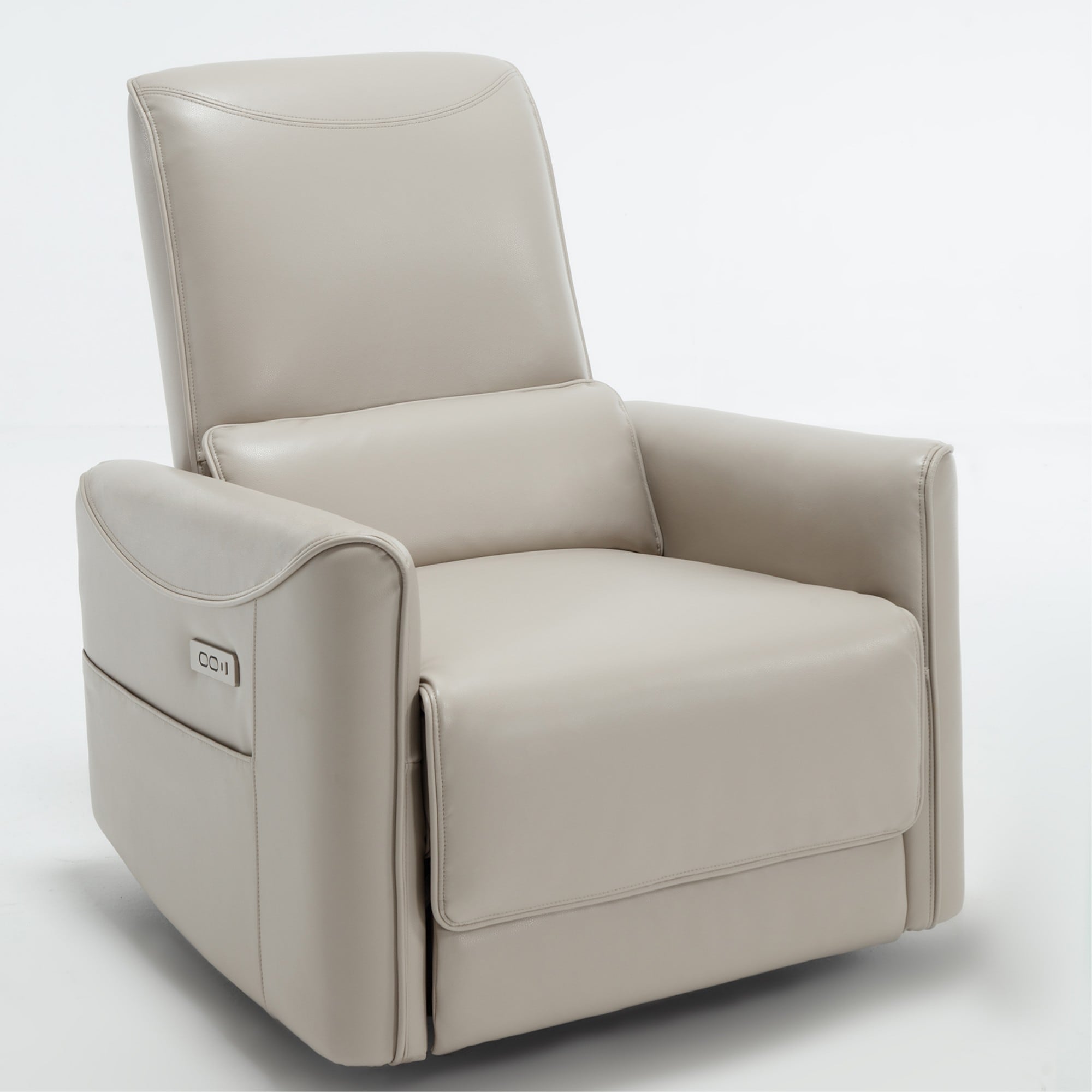 Boyel Living BL-CM812BE Swivel and Rocker Power Recliner Chair Heavy Duty Motion Mechanism with USB and Type-C Ports