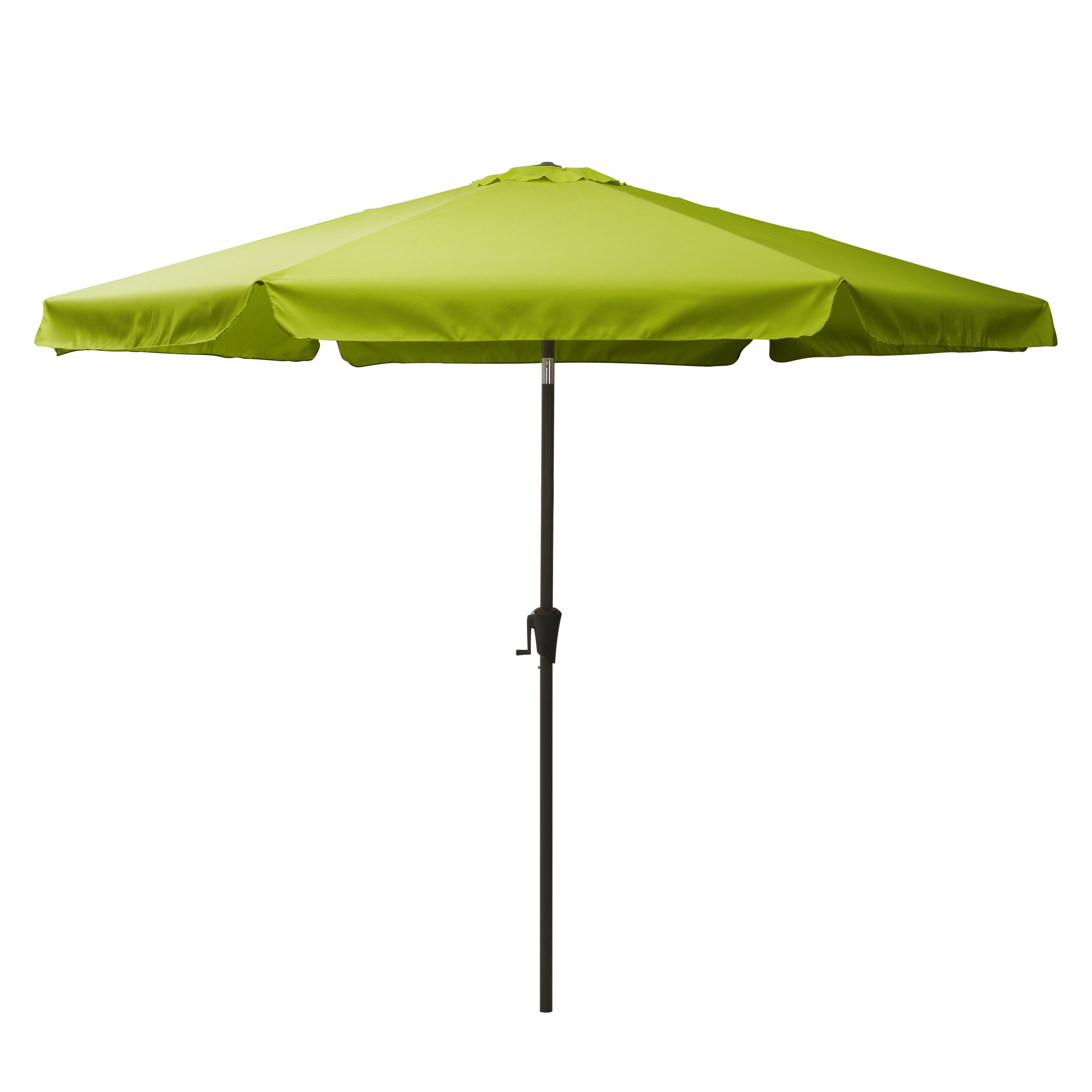 CorLiving 10-ft Solid/Lime Green Push-button Tilt Market Patio Umbrella in the Patio Umbrellas department at