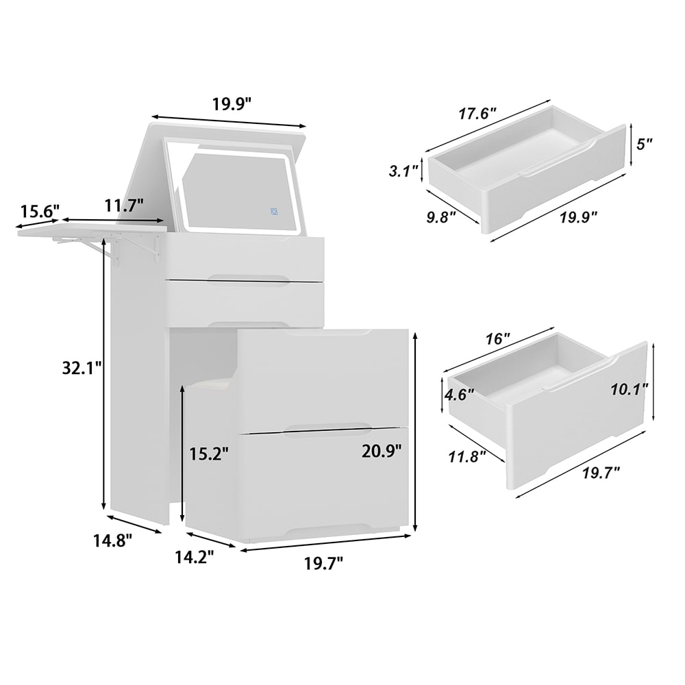 Homsee C-KF210303-01 Bedroom-Vanities - View #20