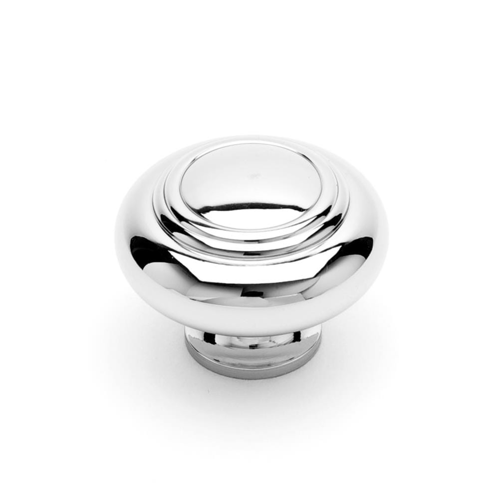 RK International CK 707-PN Polished nickel Round Transitional Cabinet Knob