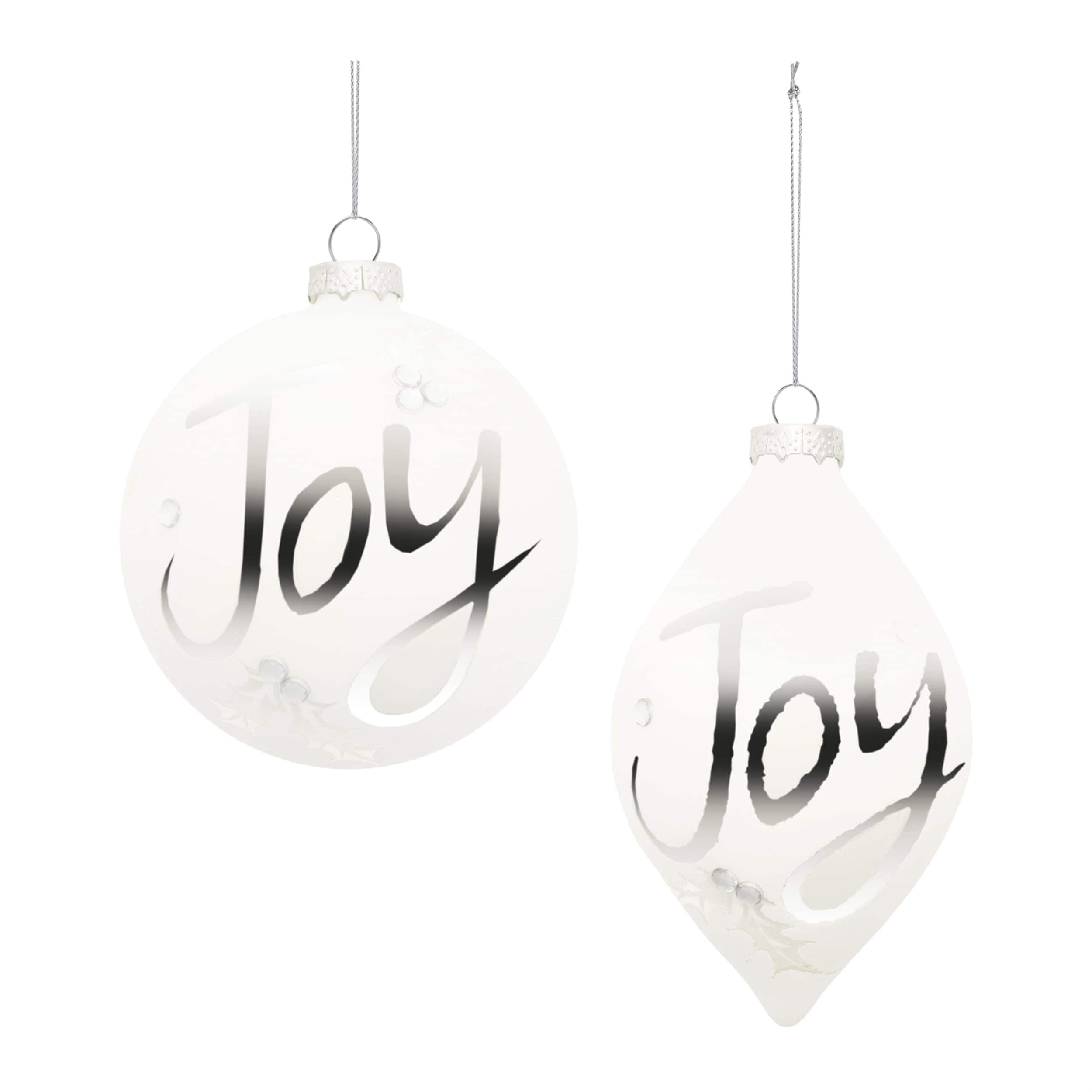Melrose International 94937DS Ornament (Set of 6) 4D 5H Glass