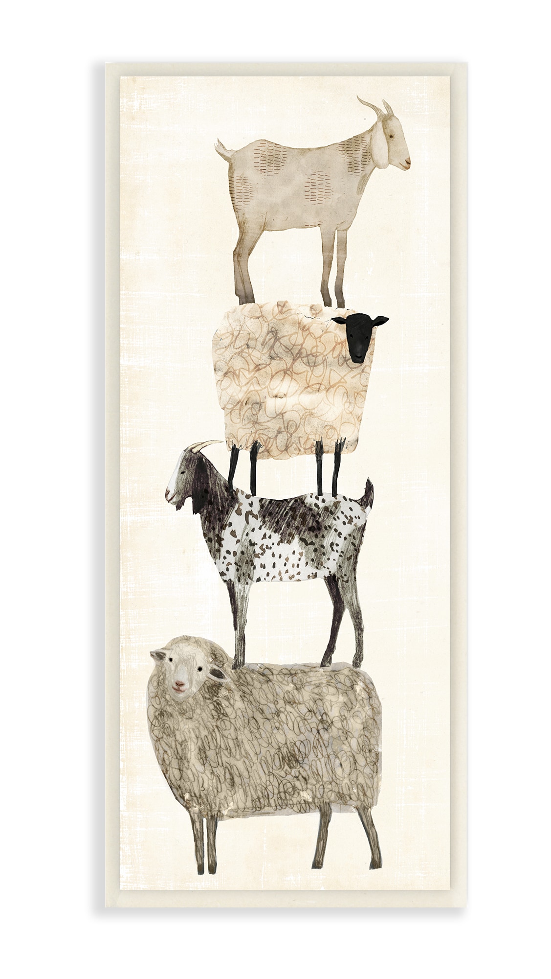 Sheep Design Glass Clock Bedside or Desk Top Farming Gift Boxed 