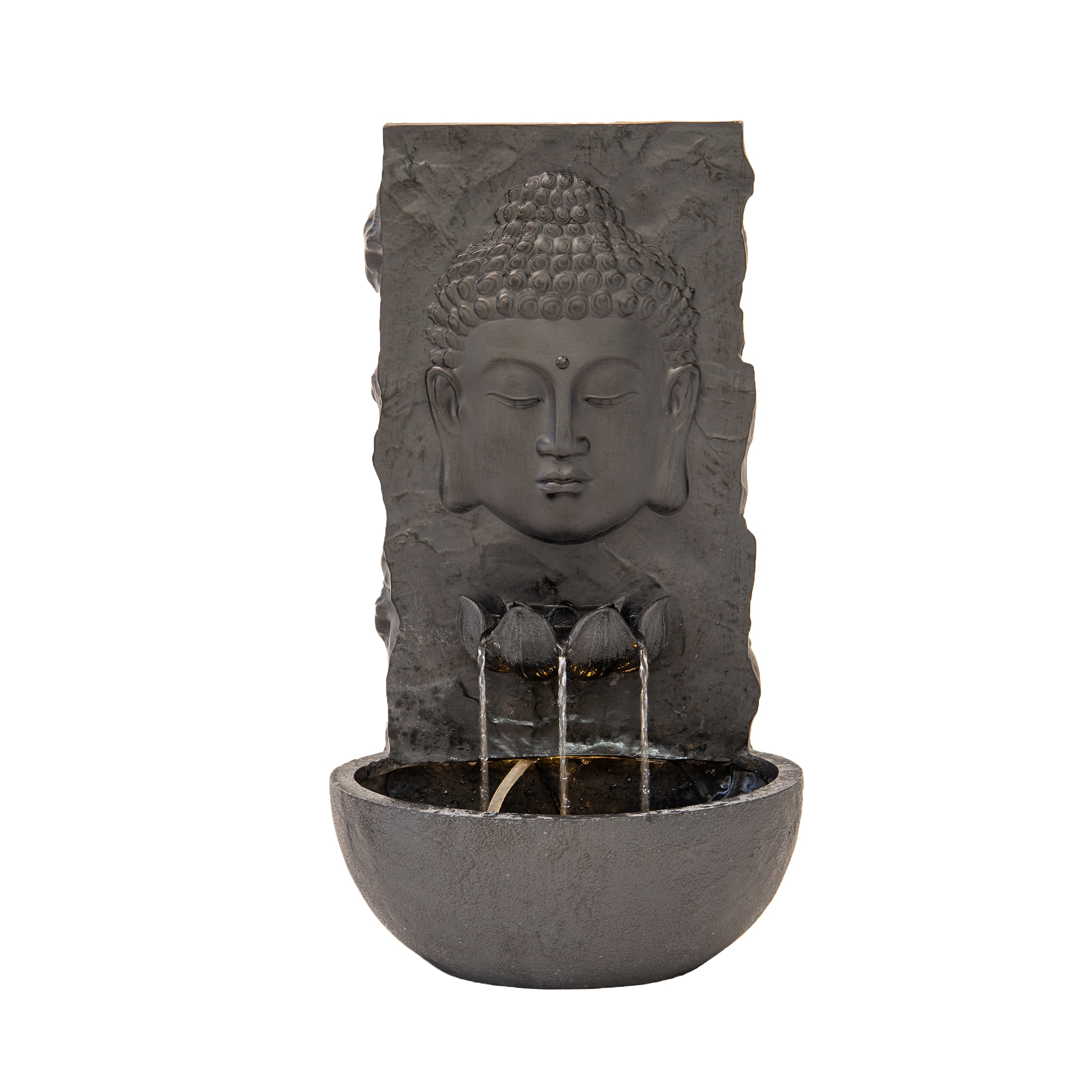 XBrand ALLBDFT582BK 30.1-in H Resin Electric Powered Wall Outdoor Fountain Pump Included