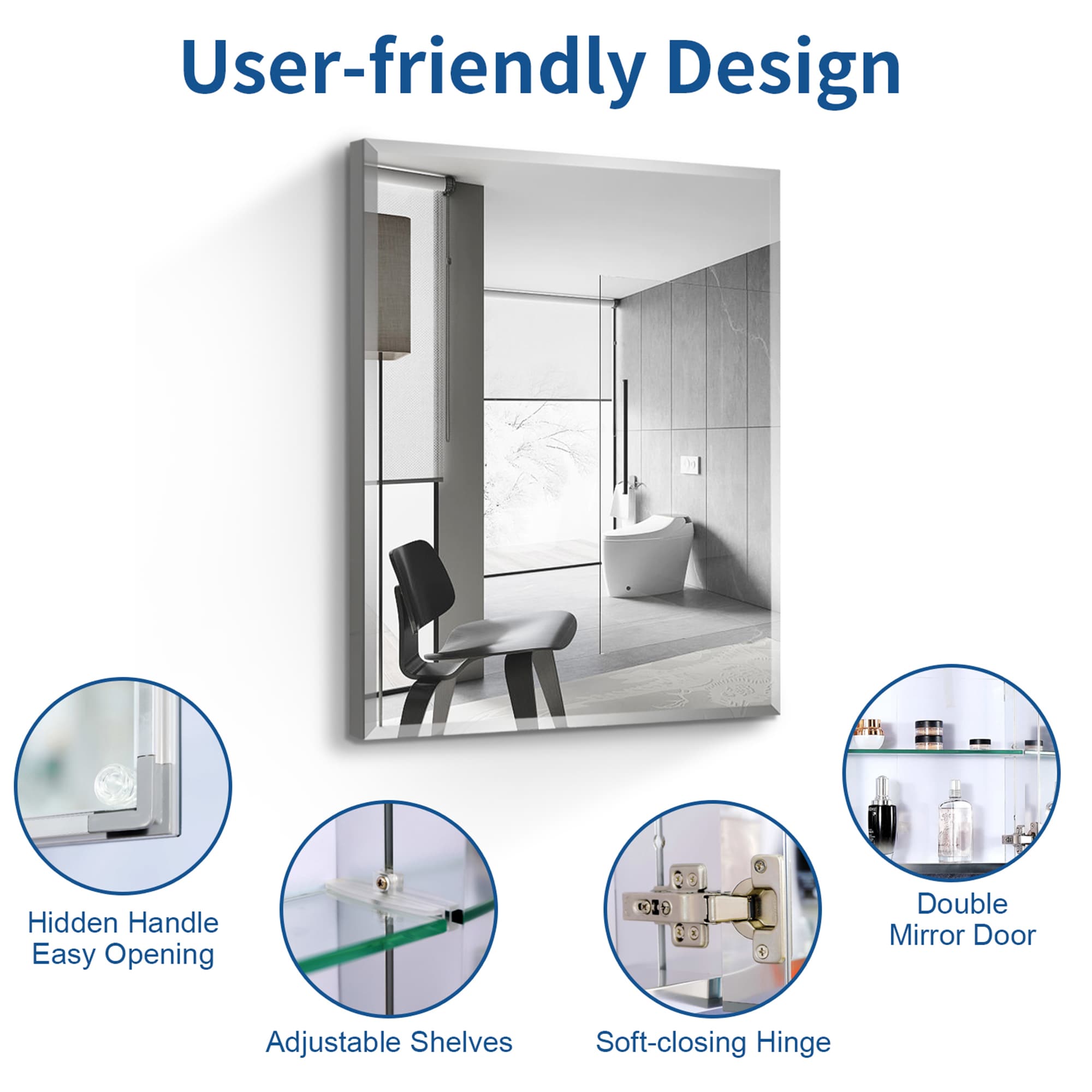 SINOFURN SYD530001SL Bathroom-Medicine-Cabinets - View #5