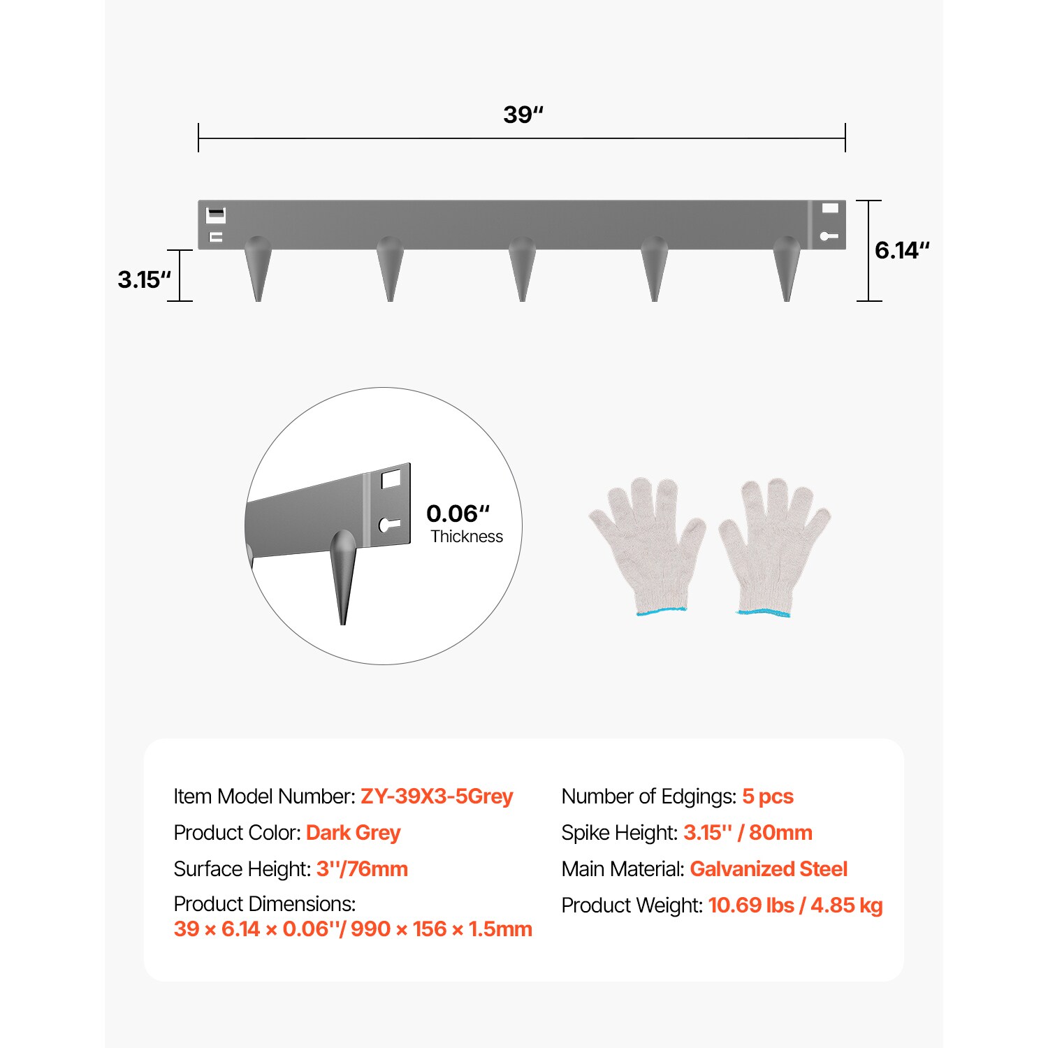 VEVOR SCDXGJSPZ5PC06942V0 edging - View #7