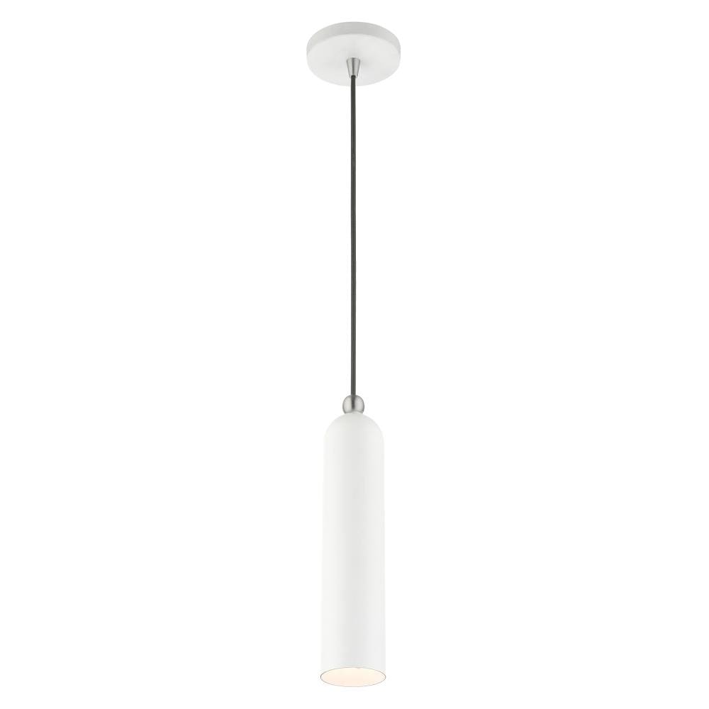 Ardmore Chic Mid-Century Modern White Pendant Light