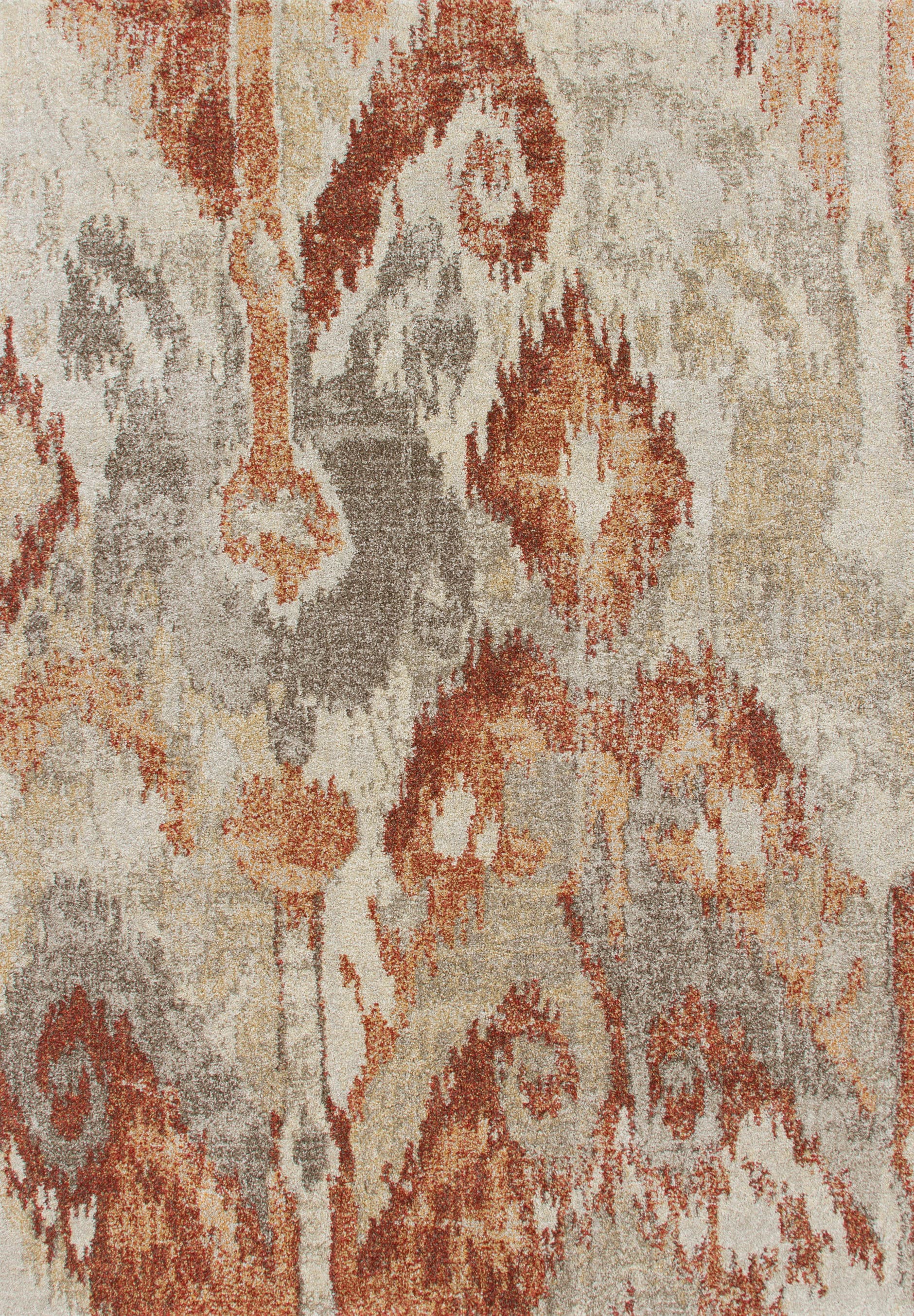 Addison Rugs ATO36RU5X8 Tobin 5 X 8 (ft) Rust Indoor Ikat Bohemian/Eclectic Area Rug