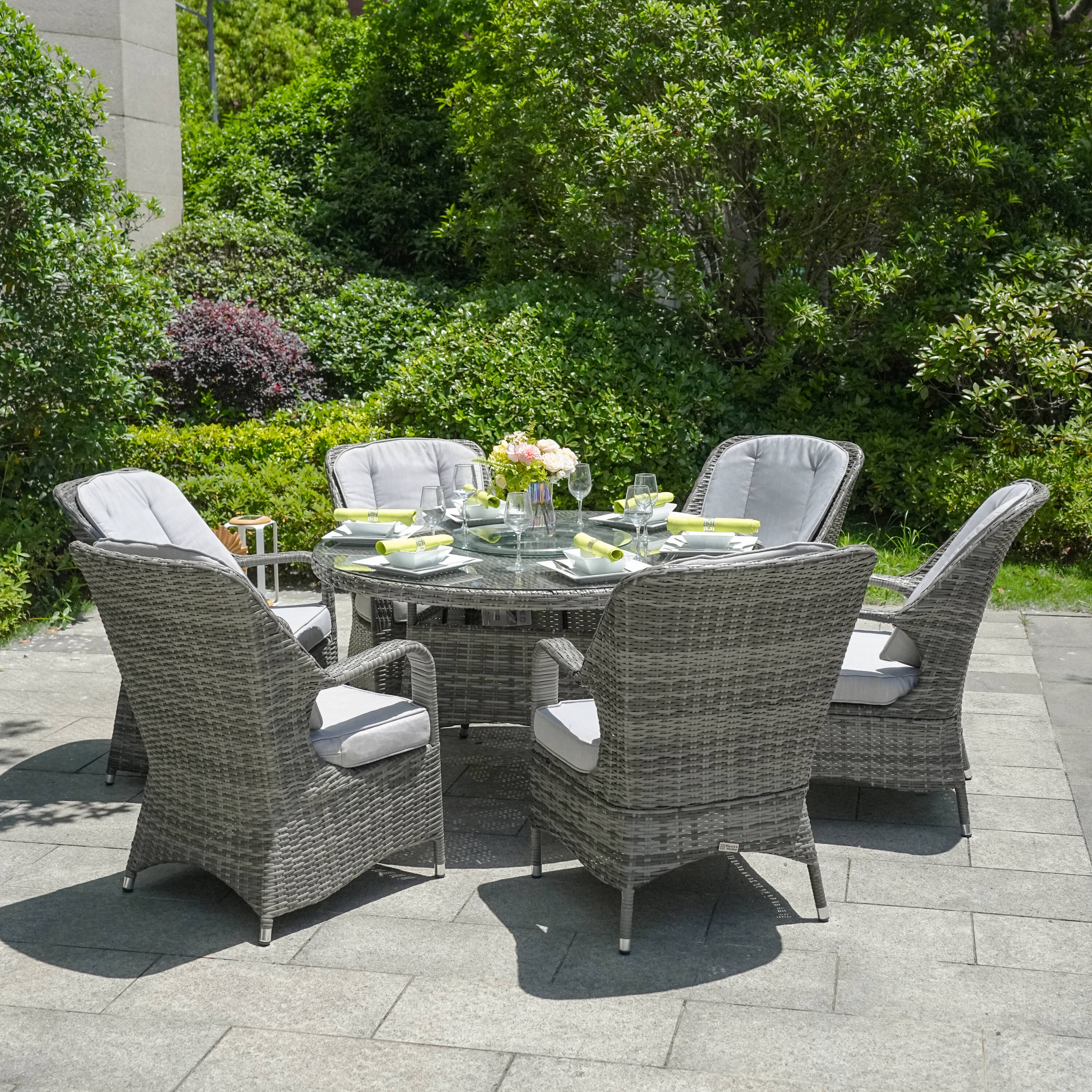 Direct Wicker DWD-1711-GRAY Patio-Dining-Sets - View #15