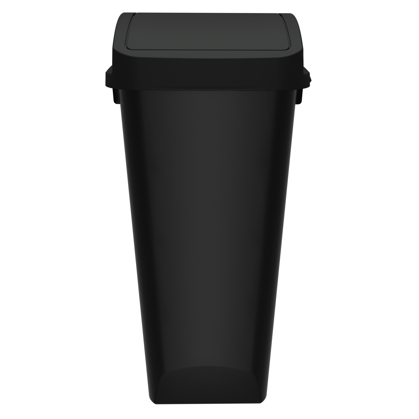 Glad  Link and Sort 12 Gallon Plastic Waste and Recycling Bin with Lid Black