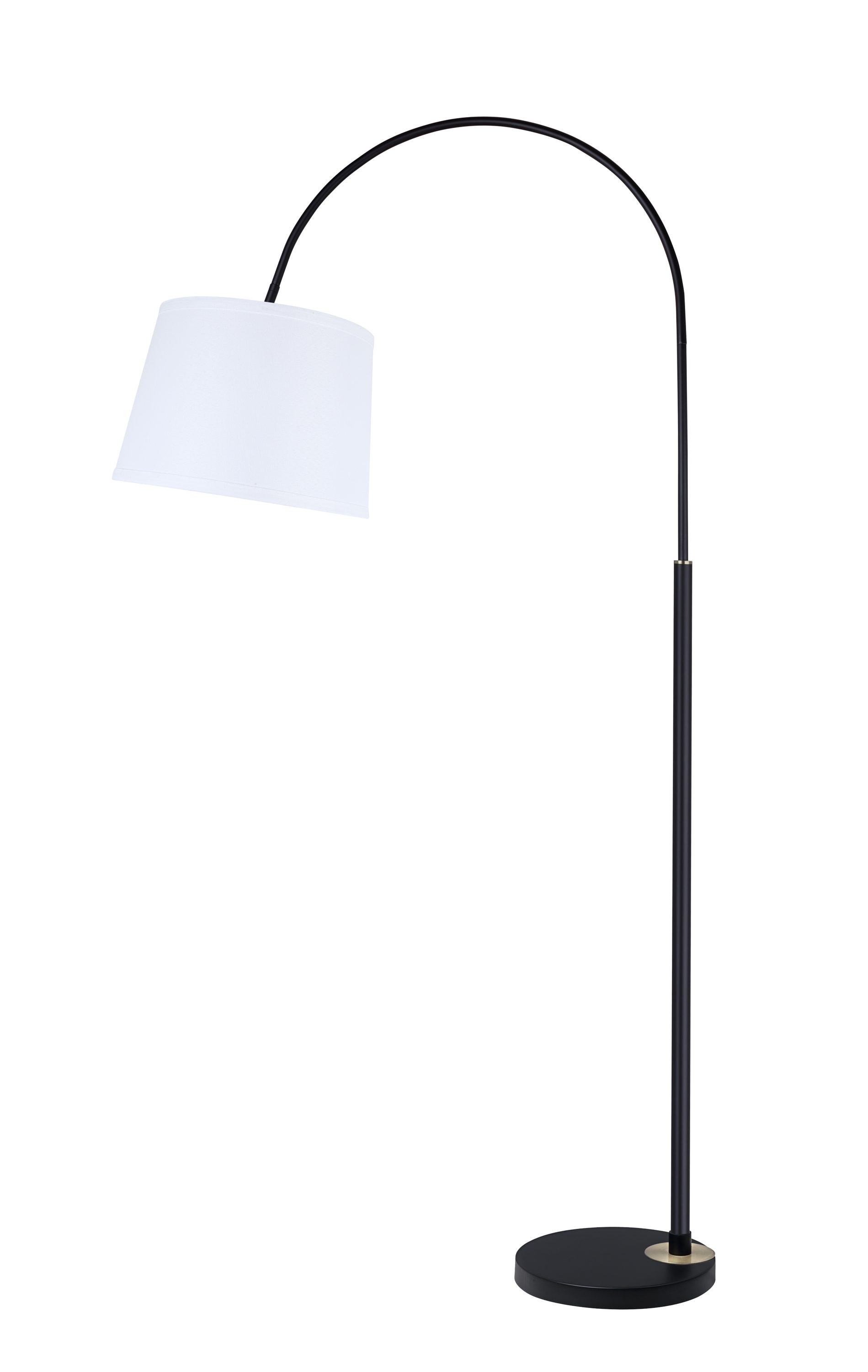 Aspen Creative Corporation 69.5-in White Shaded Floor Lamp in the Floor ...