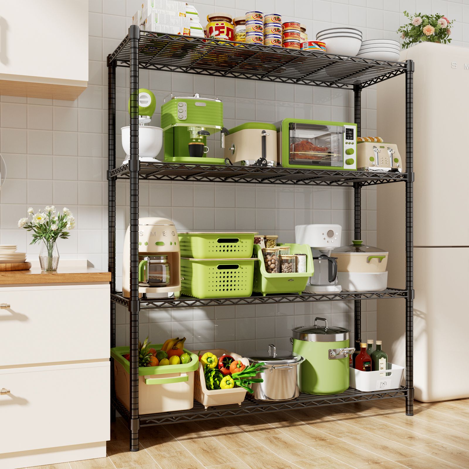 LOVMOR BLACK-48HAGW4C-PLR Free-Standing-Shelving - View #6