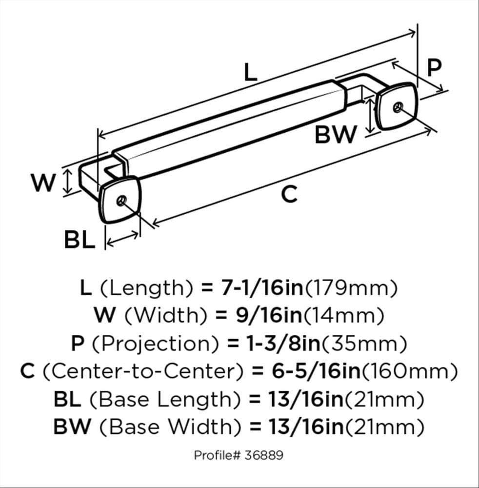 Amerock BP36889FB Cabinet-Pulls - View #3