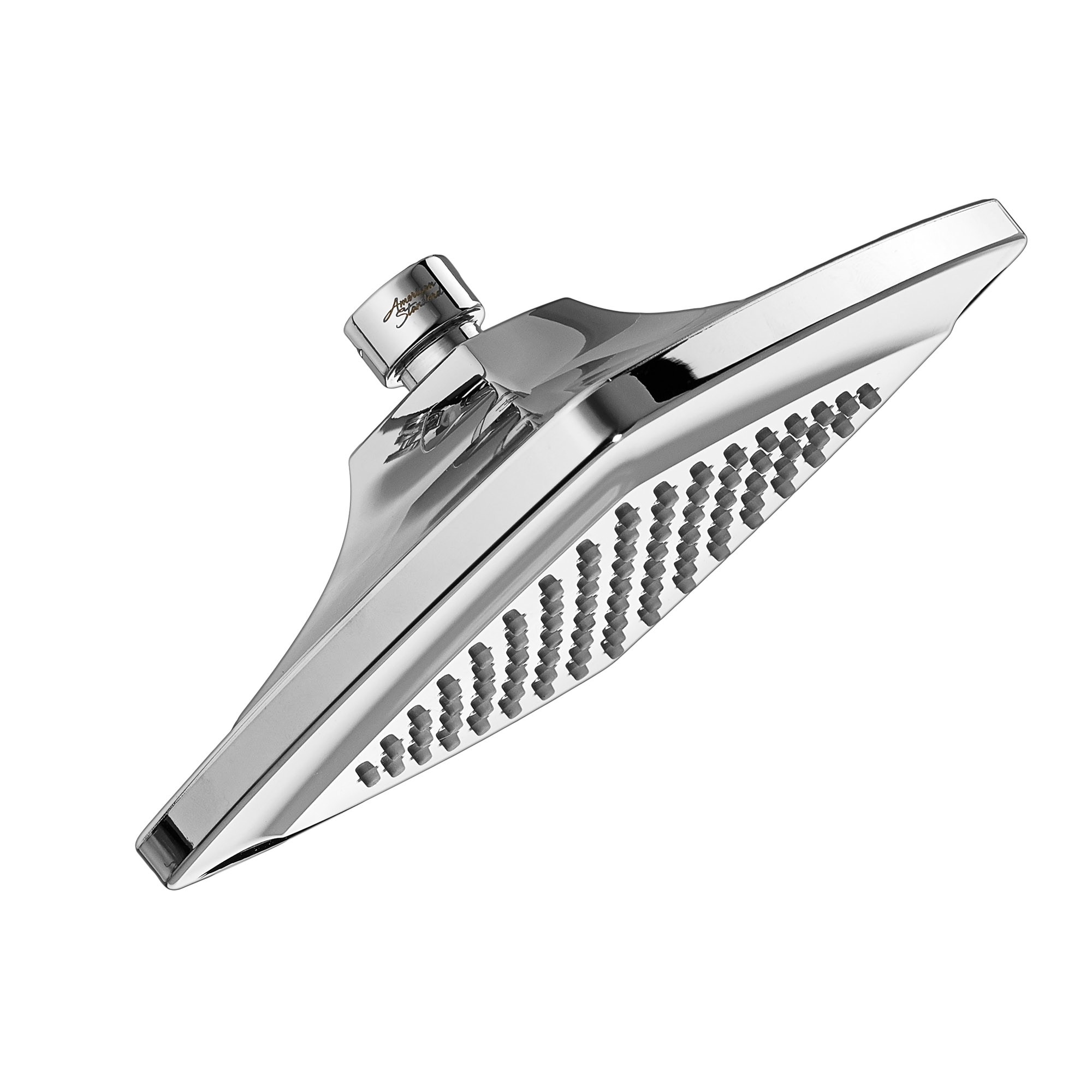 American Standard 1660509.002 Townsend 1.0 -Spray Polished chrome 6.125-in Square Fixed Shower Head 1.8 GPM