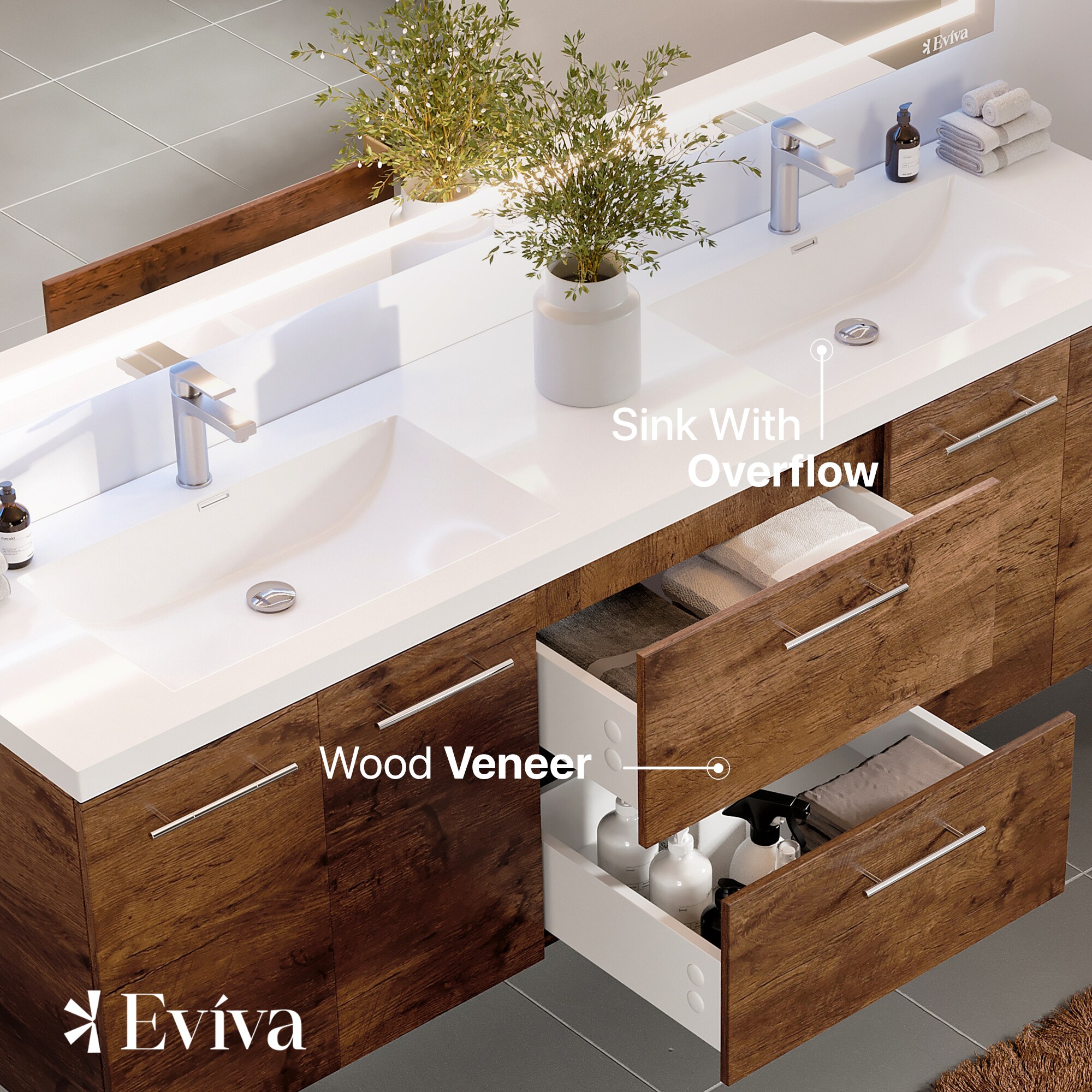 Eviva EVVN404-72RSWD Bath-Vanity-Combo - View #4