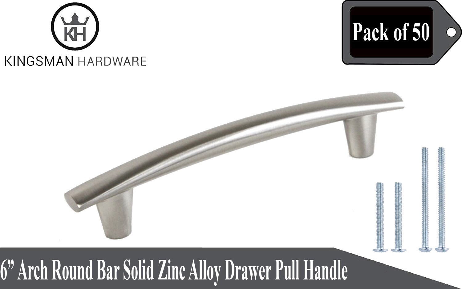 Kingsman Hardware 8163-6-50 Cabinet-Pulls - View #2
