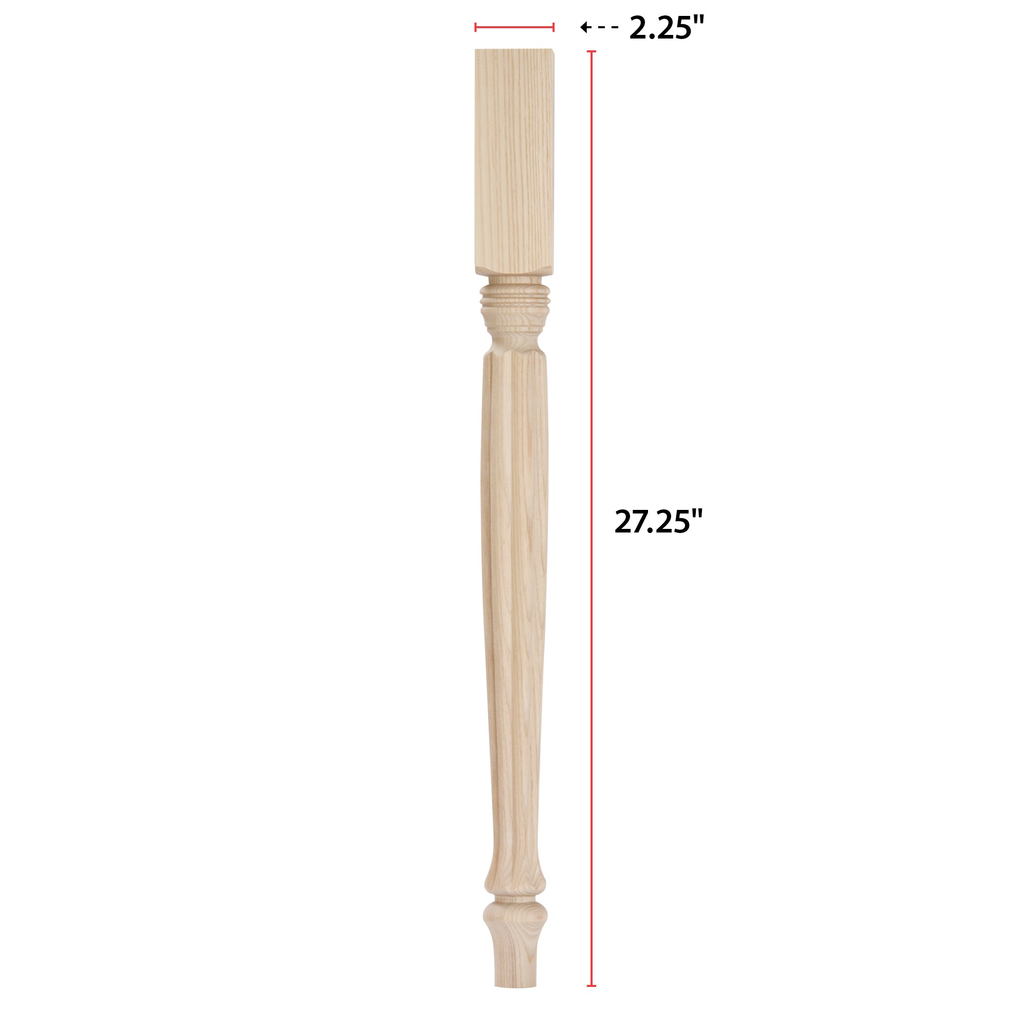 Waddell 2828 Wood-Table-Legs - View #2