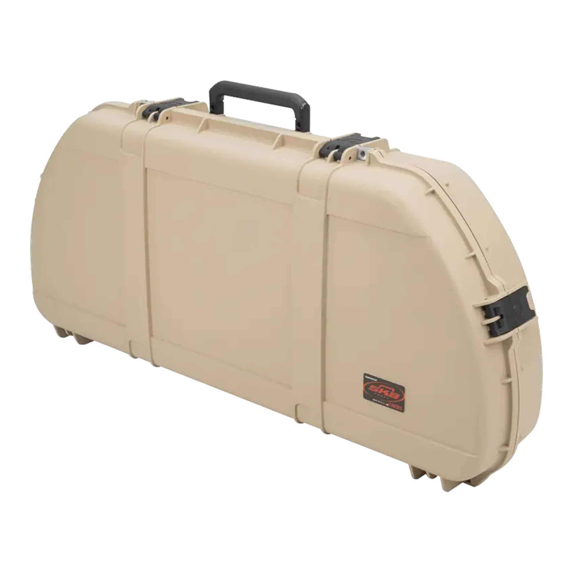 SKB 412825 Hard Protective Storage Case for Archery Bow and Arrows iSeries Shaped Bow Case Tan - Quiver Holder and Gear Box for Hunting Accessories
