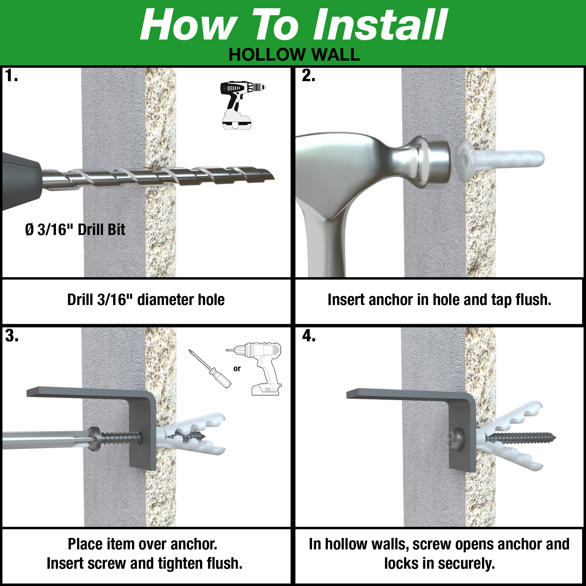 TOGGLER 50450 Drywall-Anchors - View #5