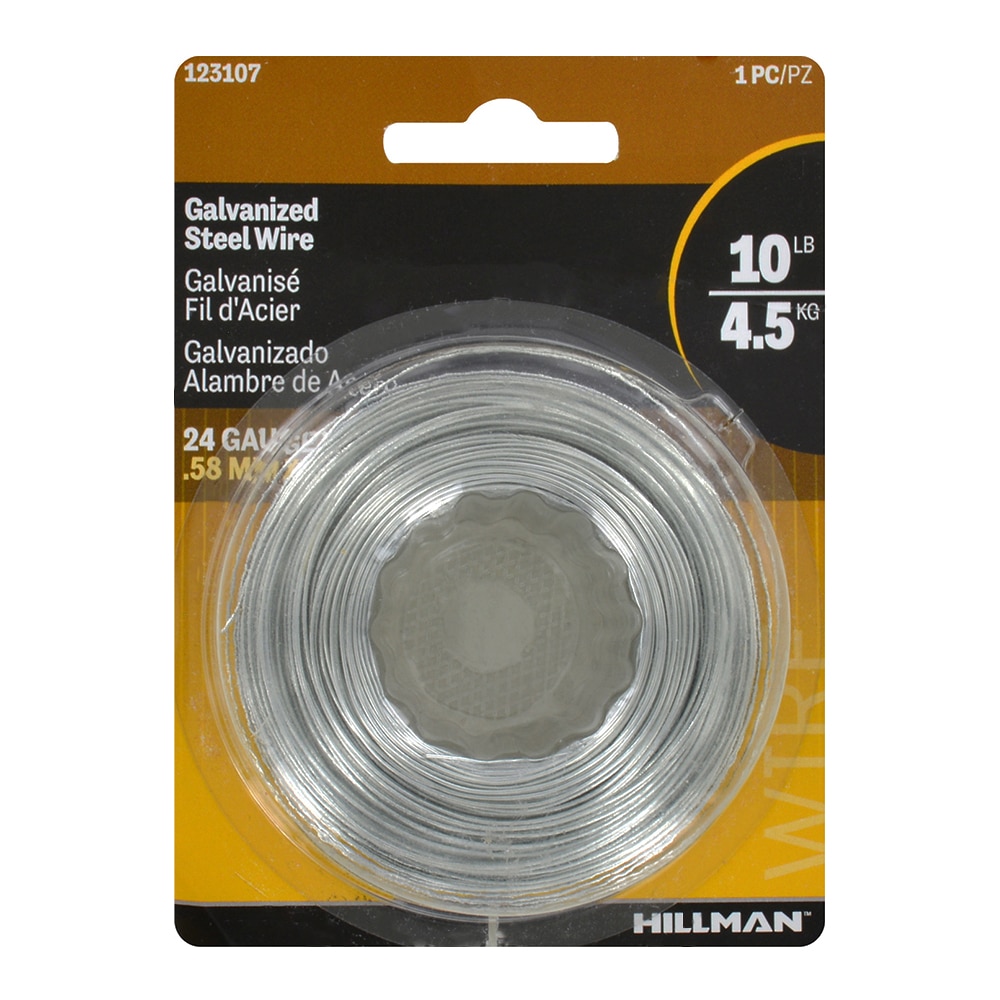 Hillman 536160 Aluminum Hobby Wire, Malleable, 18 Gauge, 50' (10lb