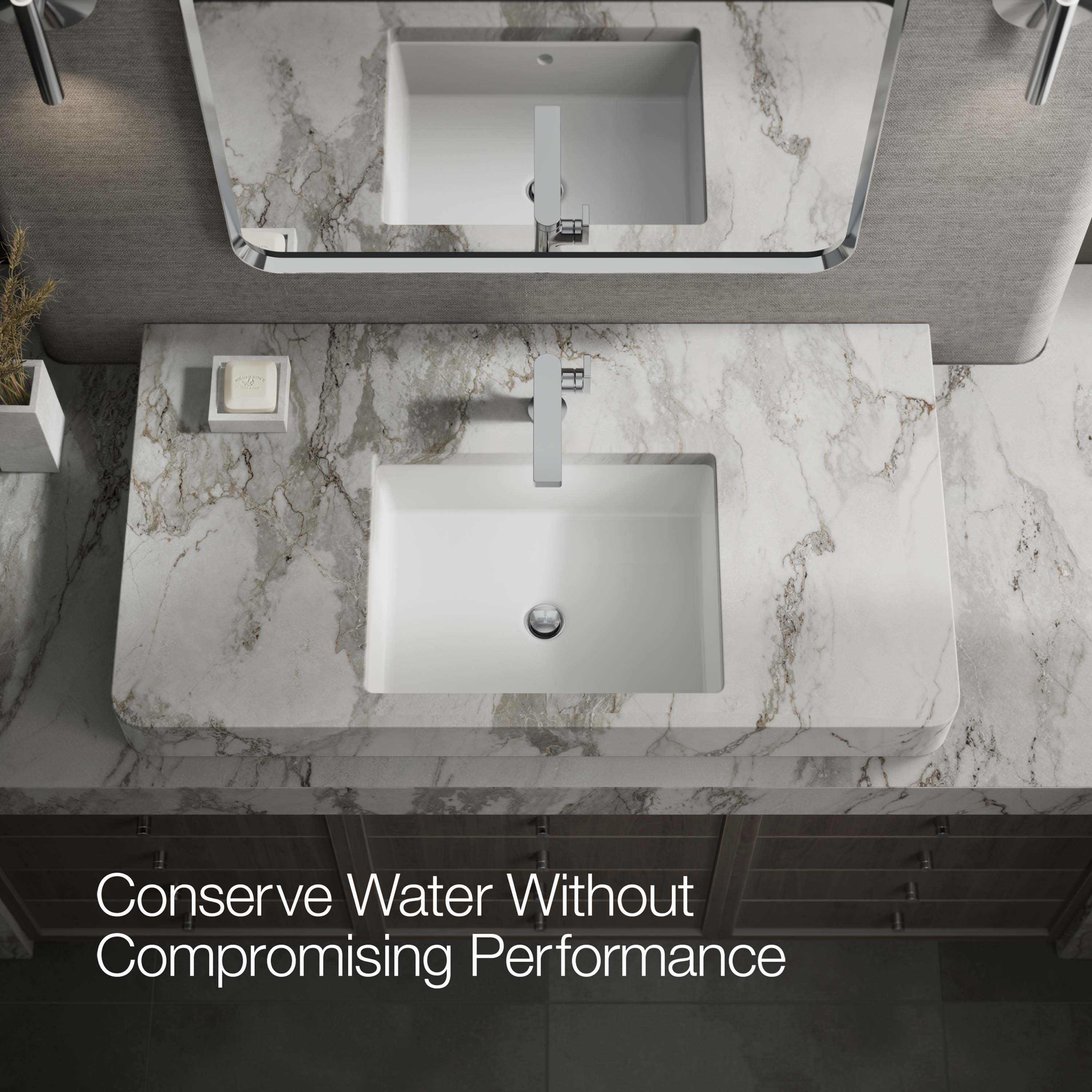 Composed Minimalist Polished Chrome Single-Handle Bathroom Faucet