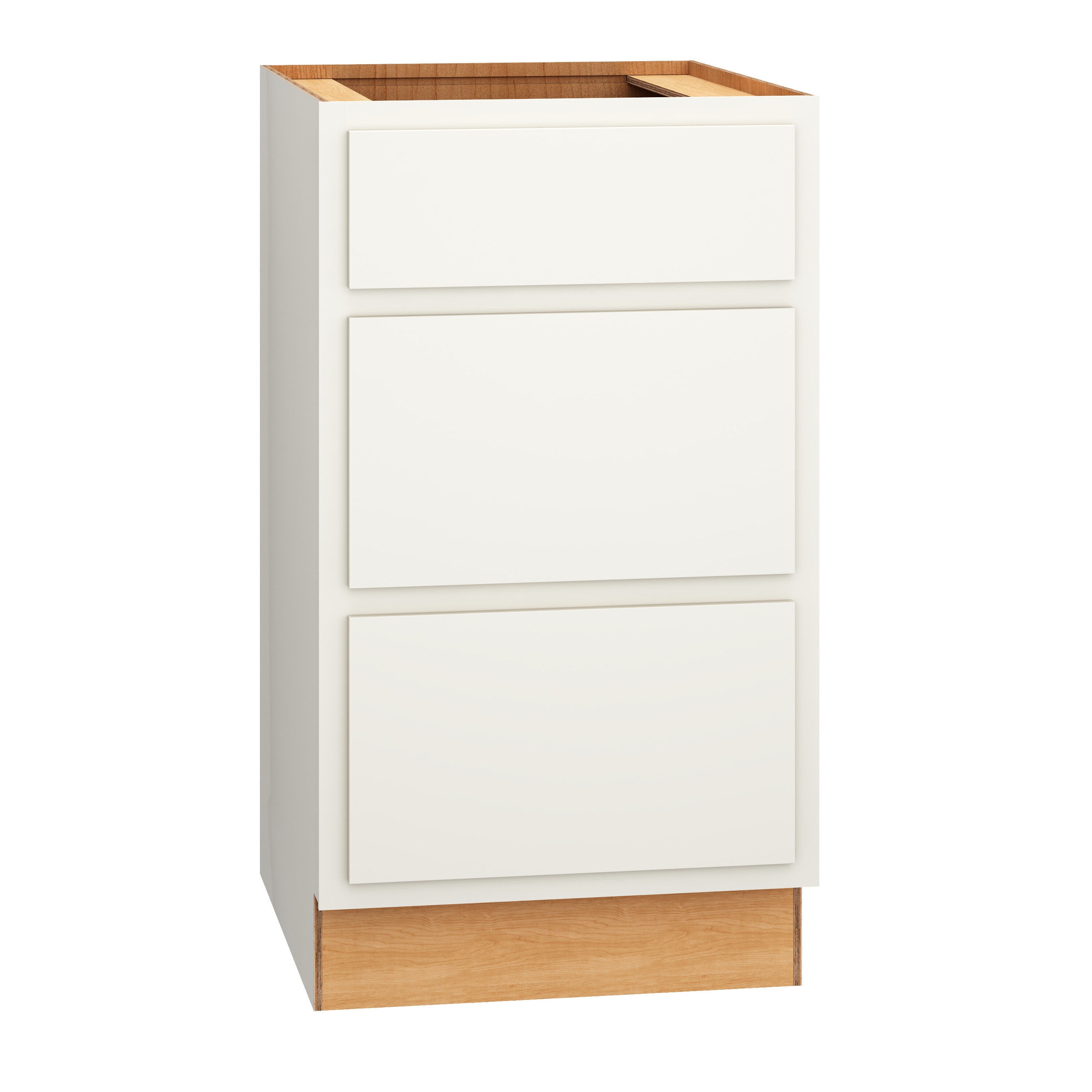 Diamond Express 321 VDB1832.521 Jamestown 18-in W x 32.5-in H x 21-in D White Partial Overlay 3 -Drawer Wood Wall-mount Cabinet Banks