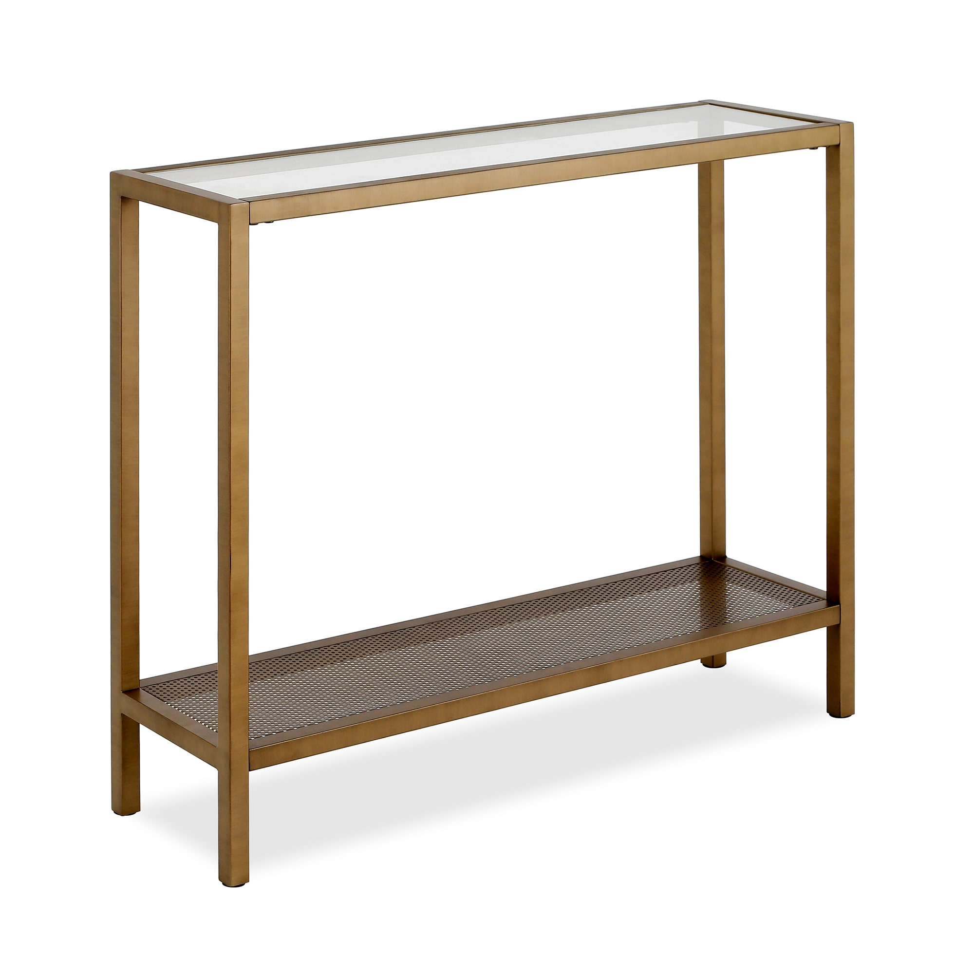 Modern brass console deals table