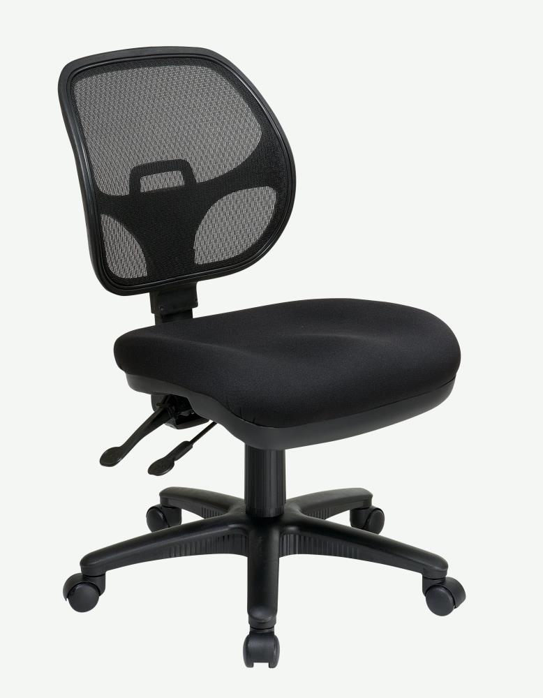 Office Star™ Pro Line II Pro Grid Ergonomic Task Chair With Adjustable  Arms, Coal