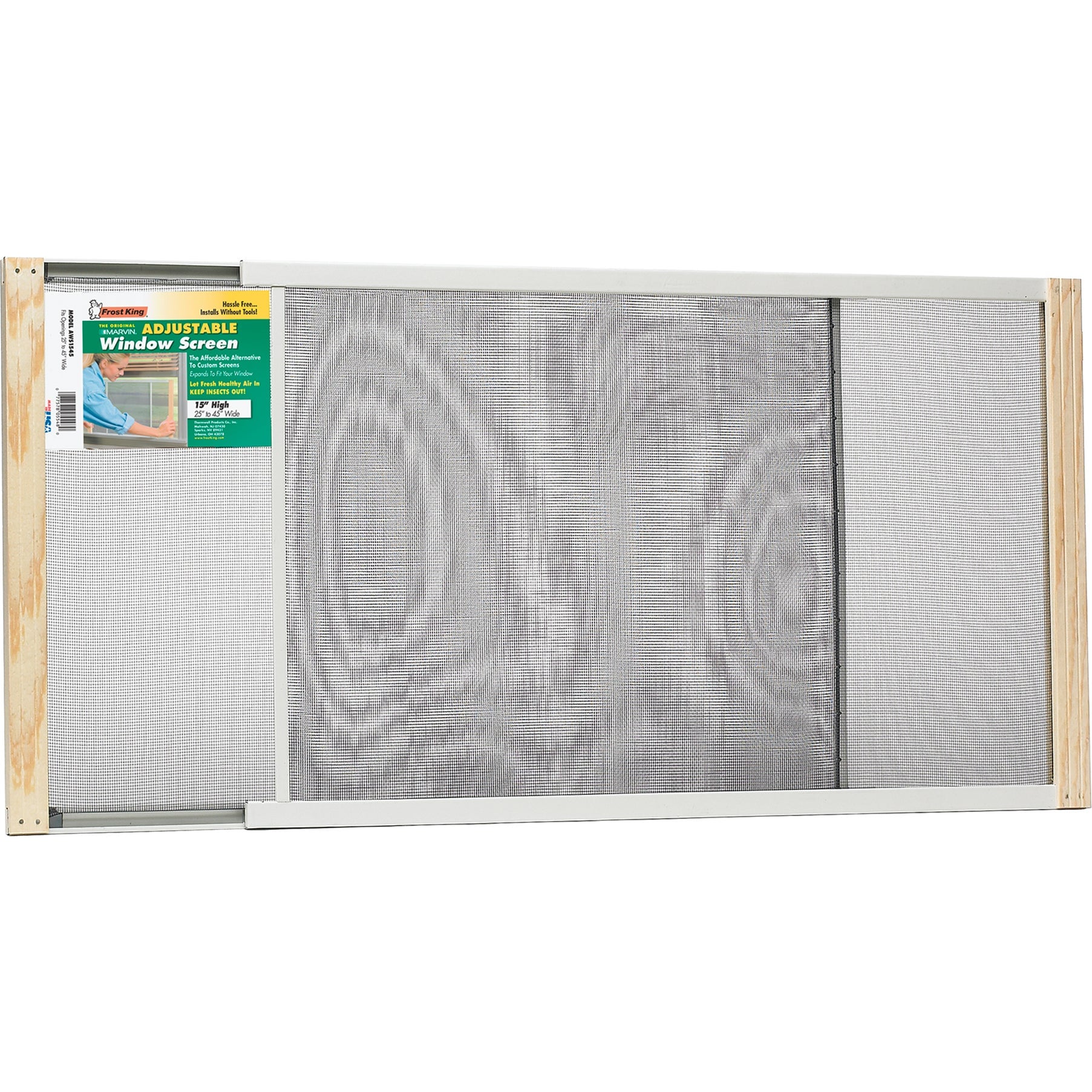 Frost King Adjustable  window screen engineered for sash windows
