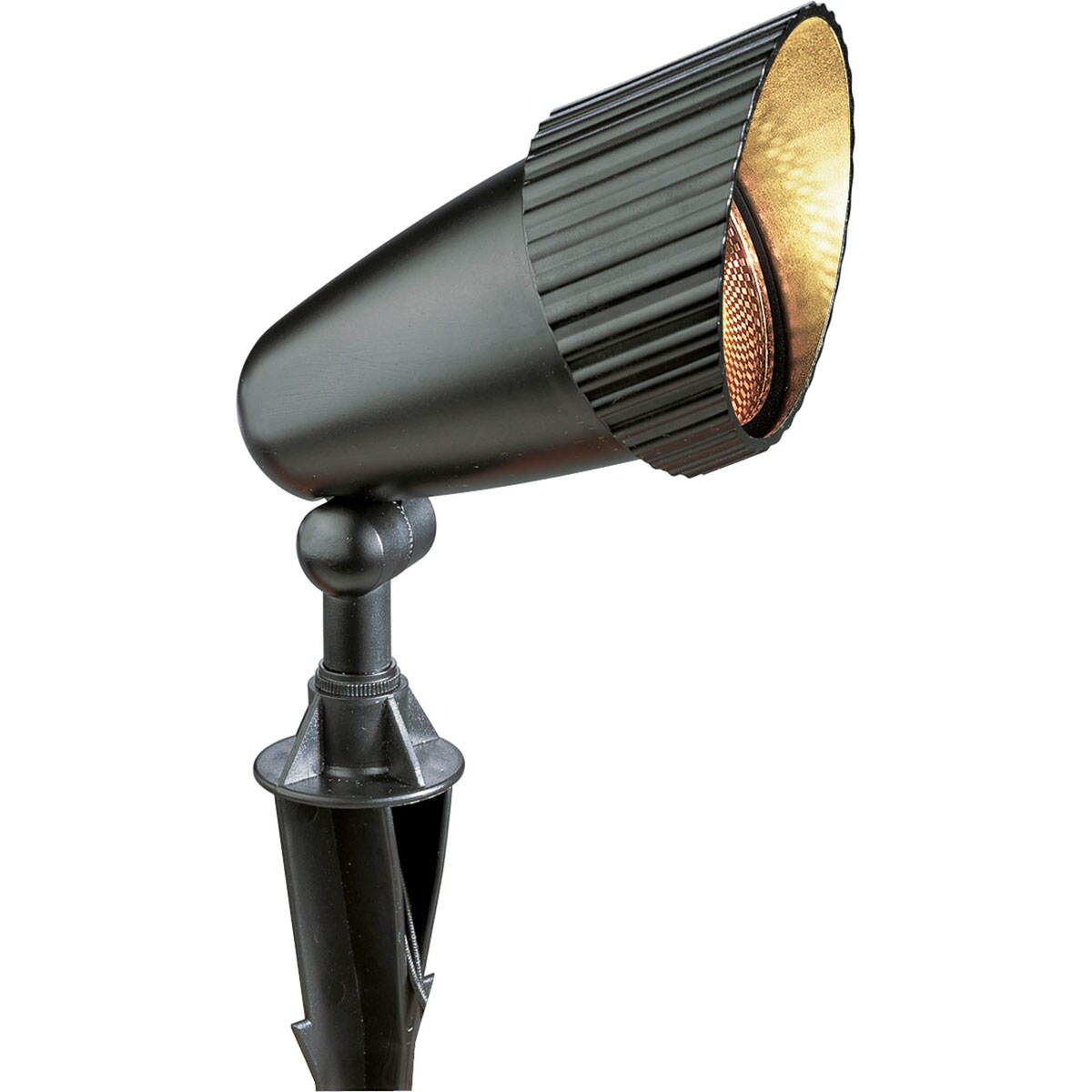 Progress Lighting 750-Lumen 50-Watt Black Low Voltage Plug-in Incandescent Spot Light