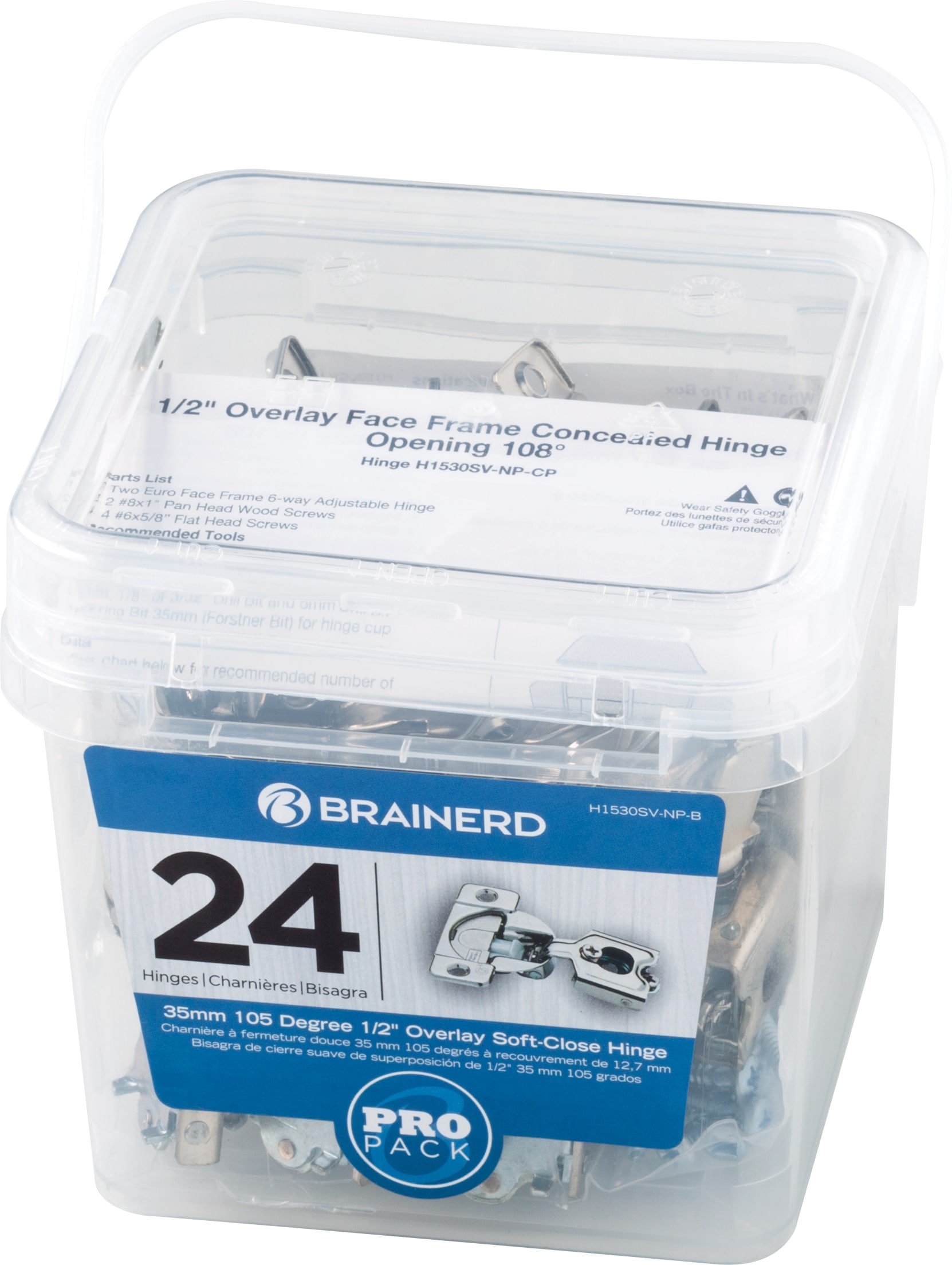 Brainerd H1530SV-NP-B Cabinet-Hinges - View #8