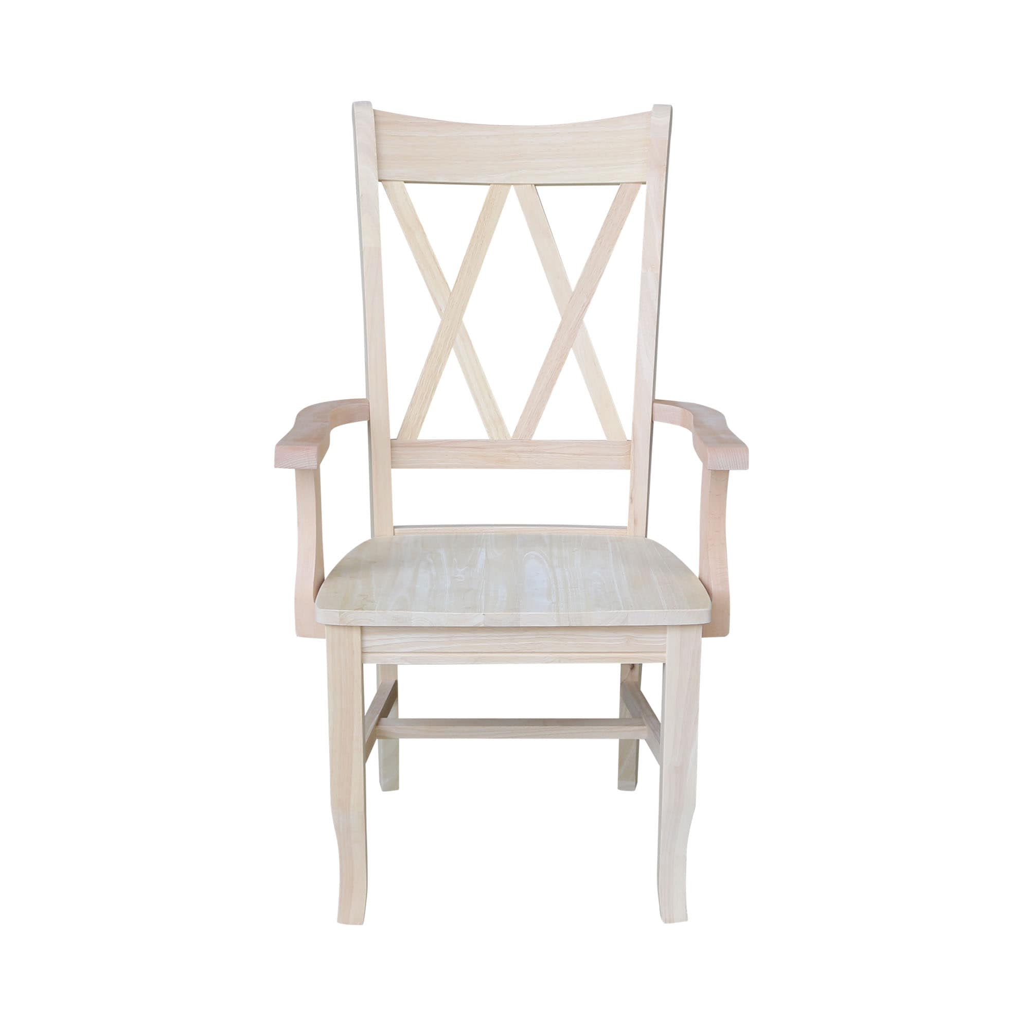 Chiavari High Cross Back Side Chair in Classic Brown Wood