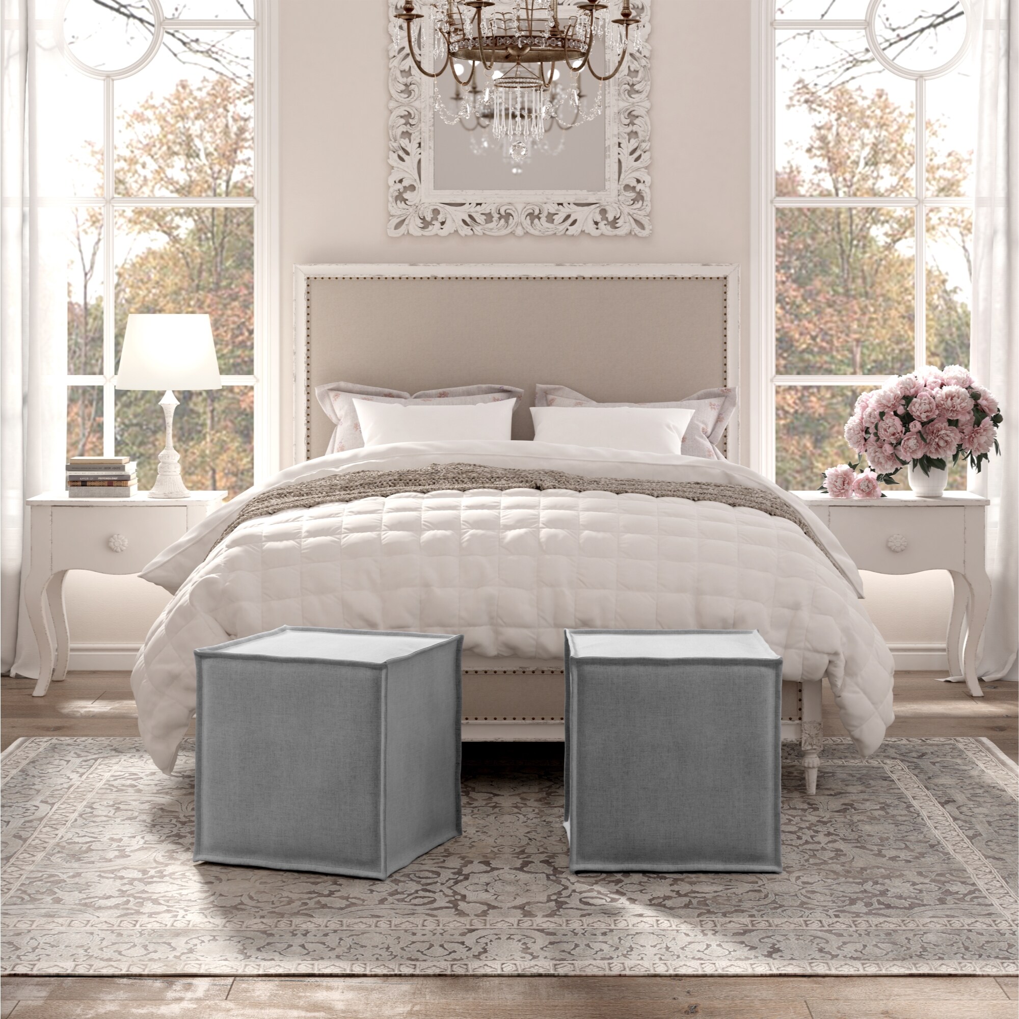 Rustic Manor SON219-03LG-LS Indoor-Ottomans - View #4