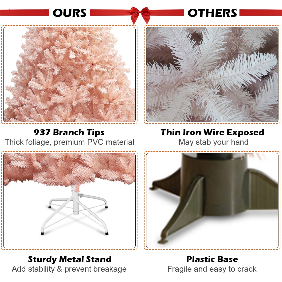 Costway CM22349 Artificial-Christmas-Trees - View #2