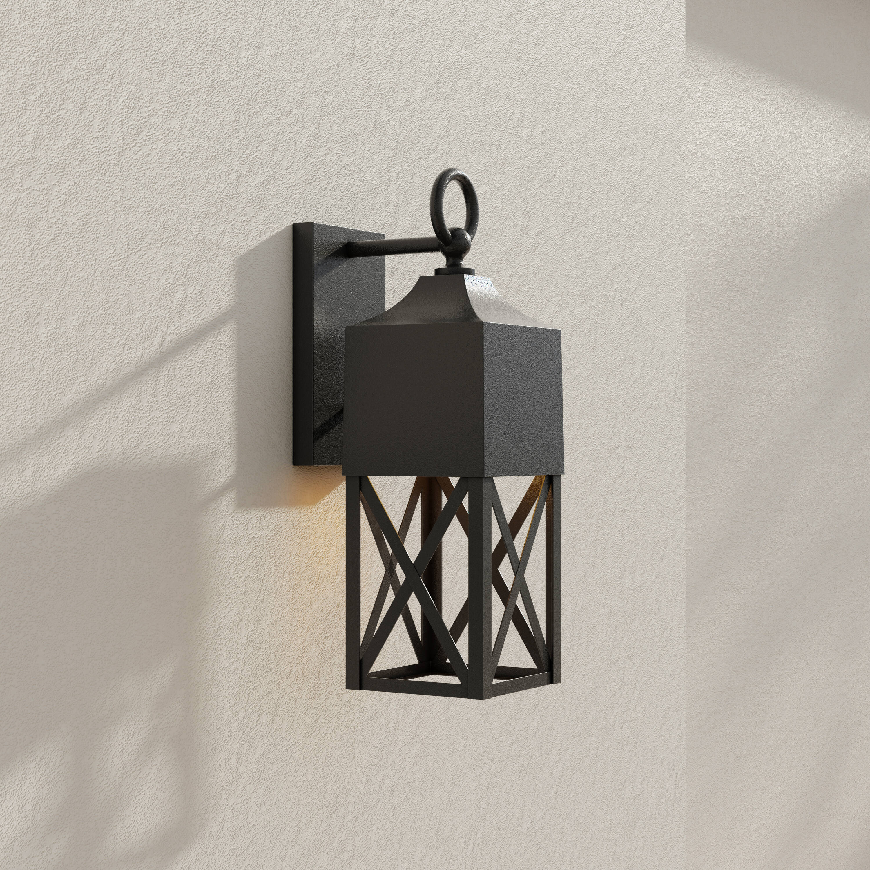 Progress Lighting P560316-031 Birkdale 1 -Light 18.37-in H Black Hardwired Dark Sky Outdoor Wall Light