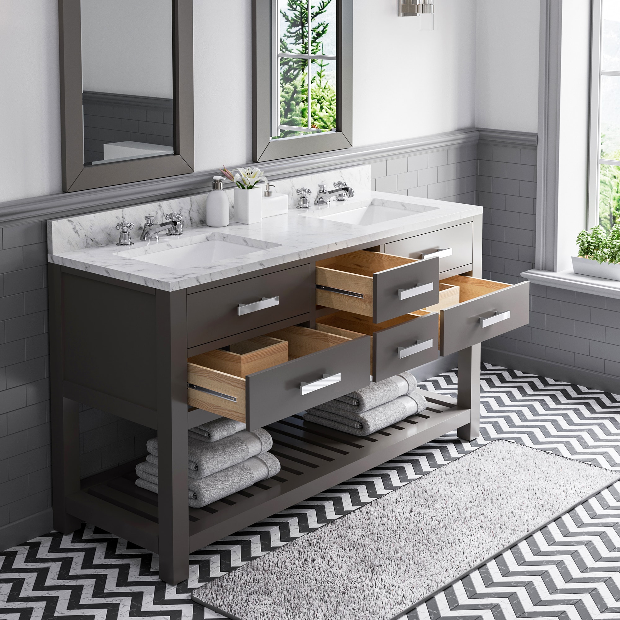 Water Creation MADALYN60G Bath-Vanity-Combo - View #4