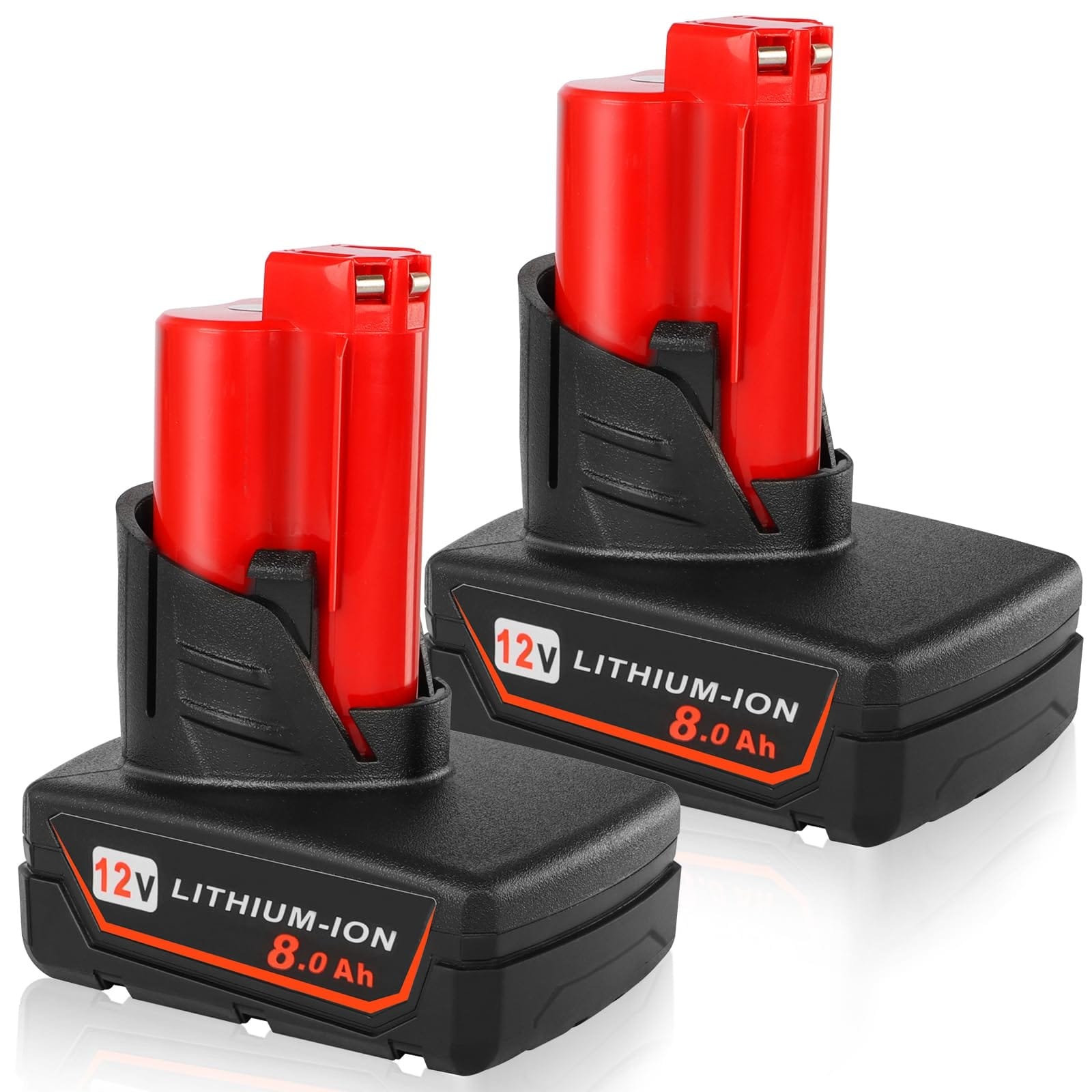 Lukvuzo  2 Pack 12V Cordless Tool Power Packs Compatible with Milwaukee M12 Cordless Tools 48-11-2411 48-11-2440 48-11-2420 48-11-2401